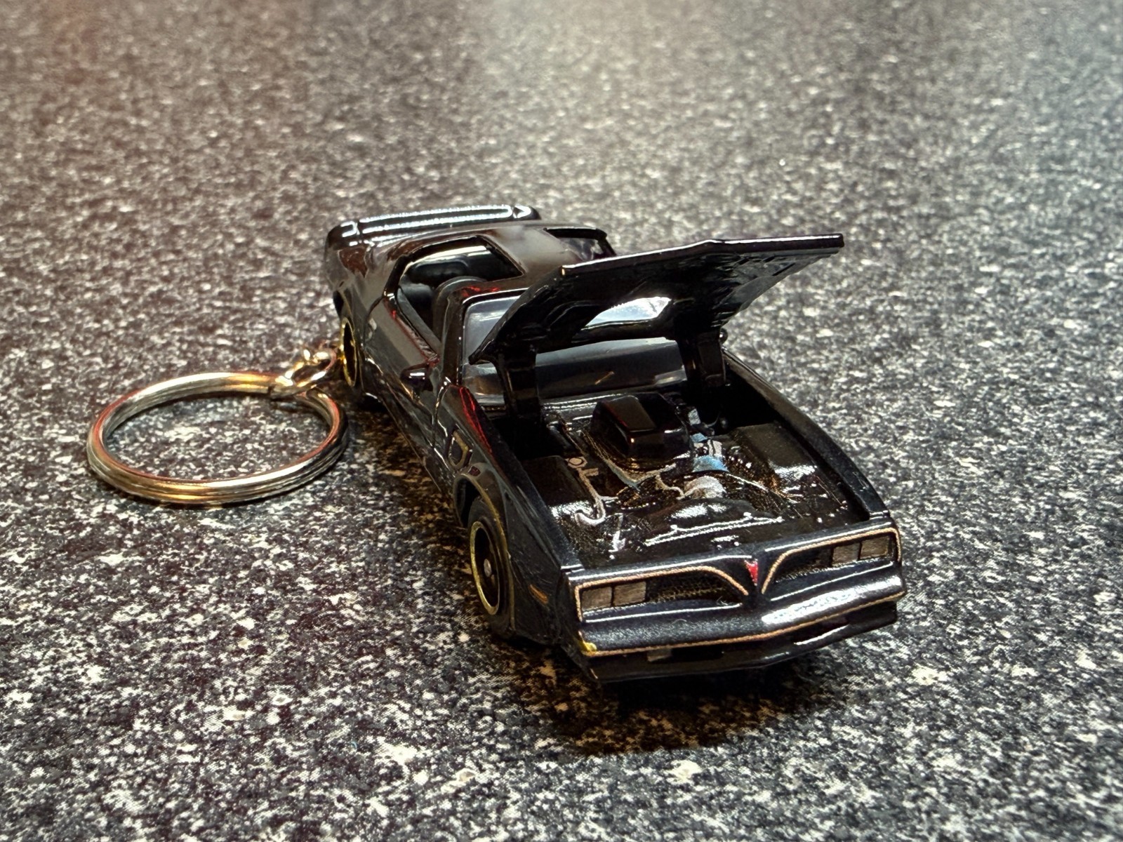 1977 Pontiac Firebird T/A Trans Am Bandit Keychain Black Hot Wheels Matchbox 1977 Pontiac Firebird T/A Trans Am Bandit Keychain Black Hot Wheels Matchbox
