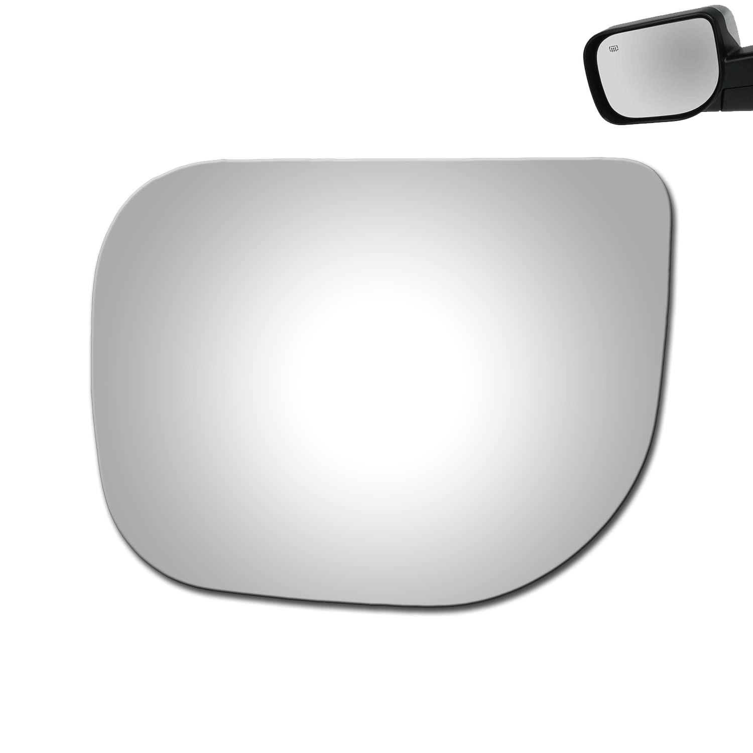 WLLW Mirror Glass for NISSAN TITAN Driver Side 8 1/4 inches, Gray WLLW Mirror Glass for NISSAN TITAN Driver Side 8 1/4 inches, Gray