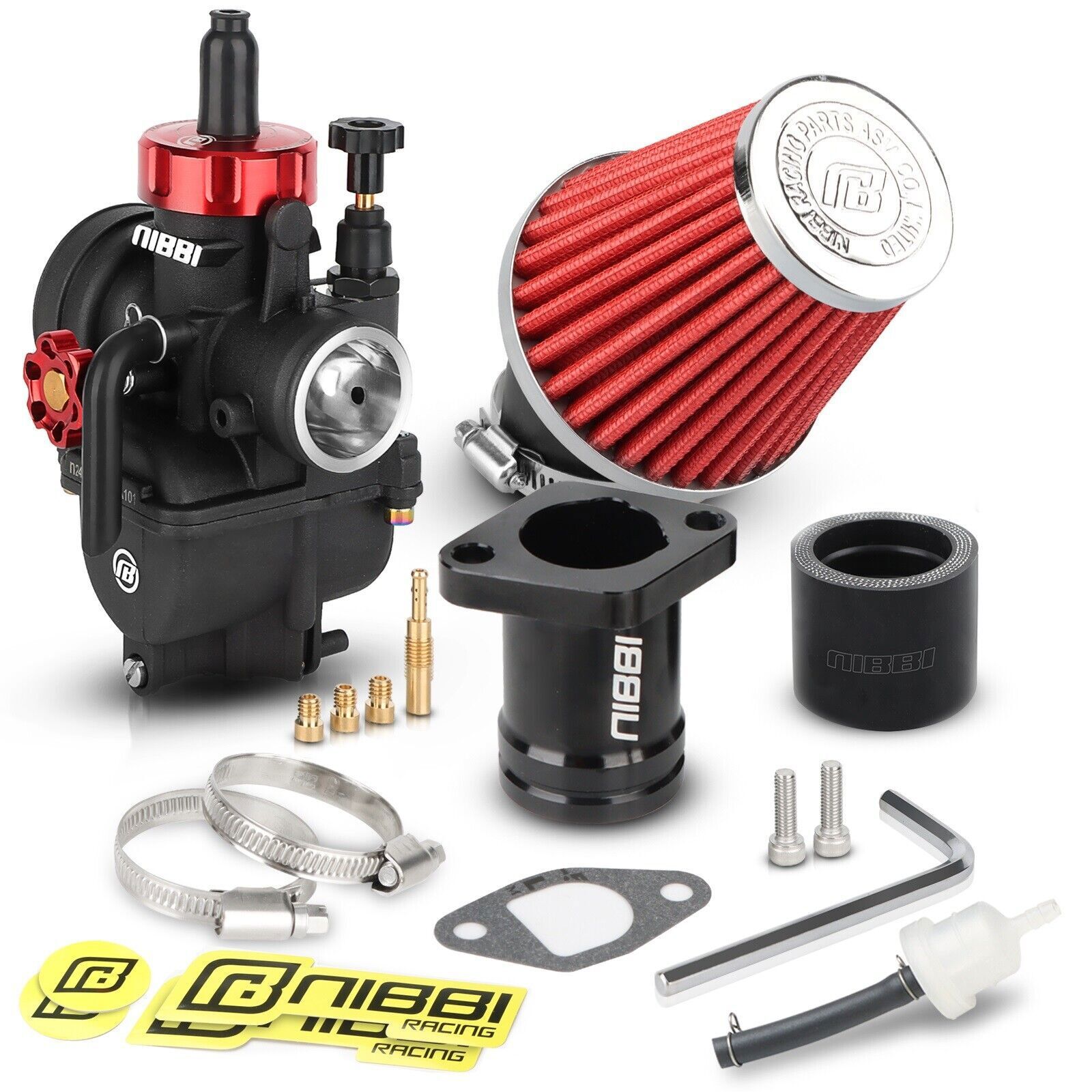 NIBBI PE 24mm Carburetor Kit For Predator 212cc Mini Bike Go Kart GX200 CH270