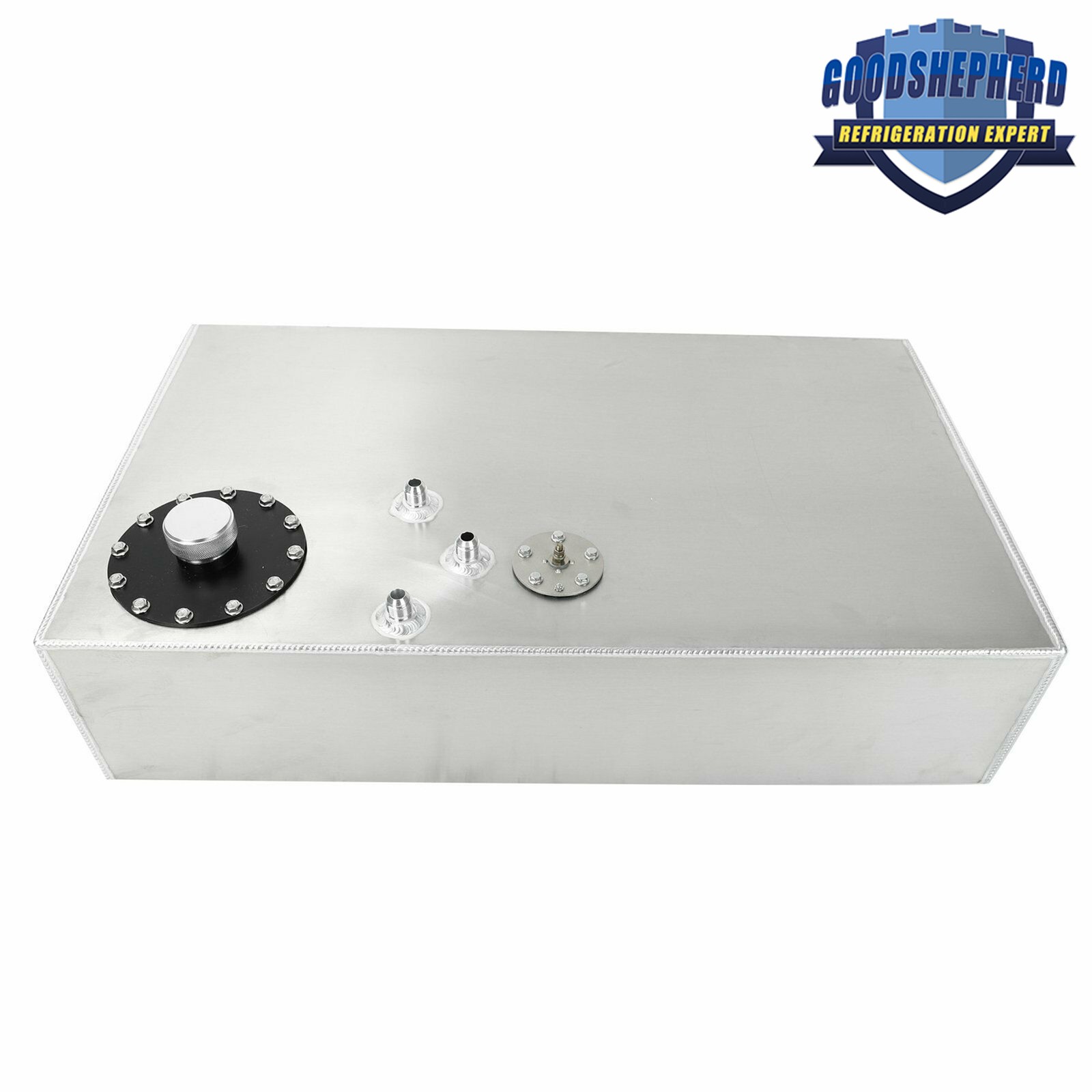 17 Gallon/64L Street Rod Aluminum Race Fuel Cell Gas Tank w/ Cap & Level Sender