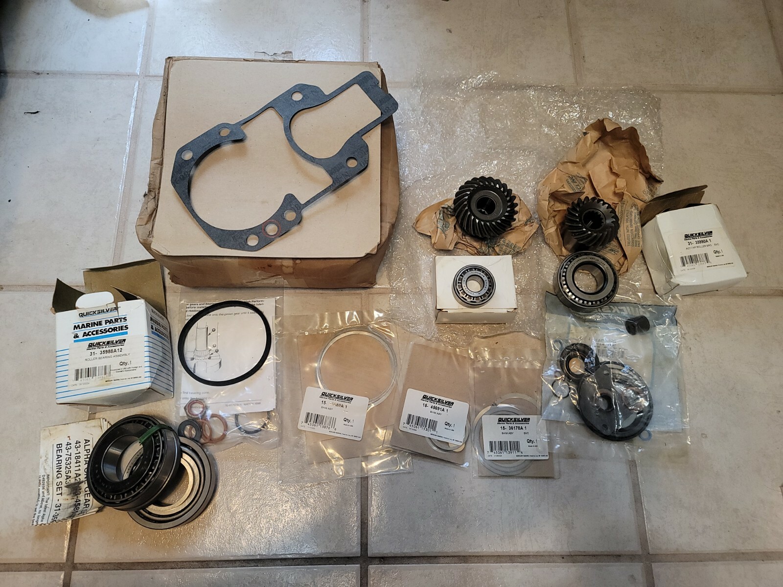 NEW OEM MERCURY Gear Set Rebuild Kit 803101T1