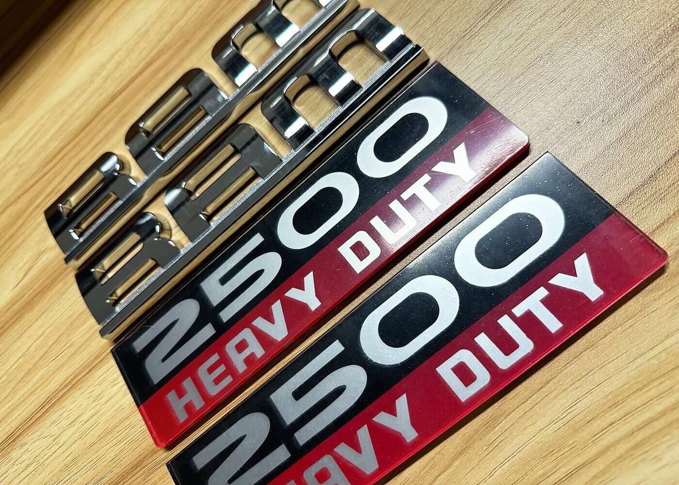 2pcs R-A-M 2500 HEAVY DUTY Door Side Emblems 55372616AB