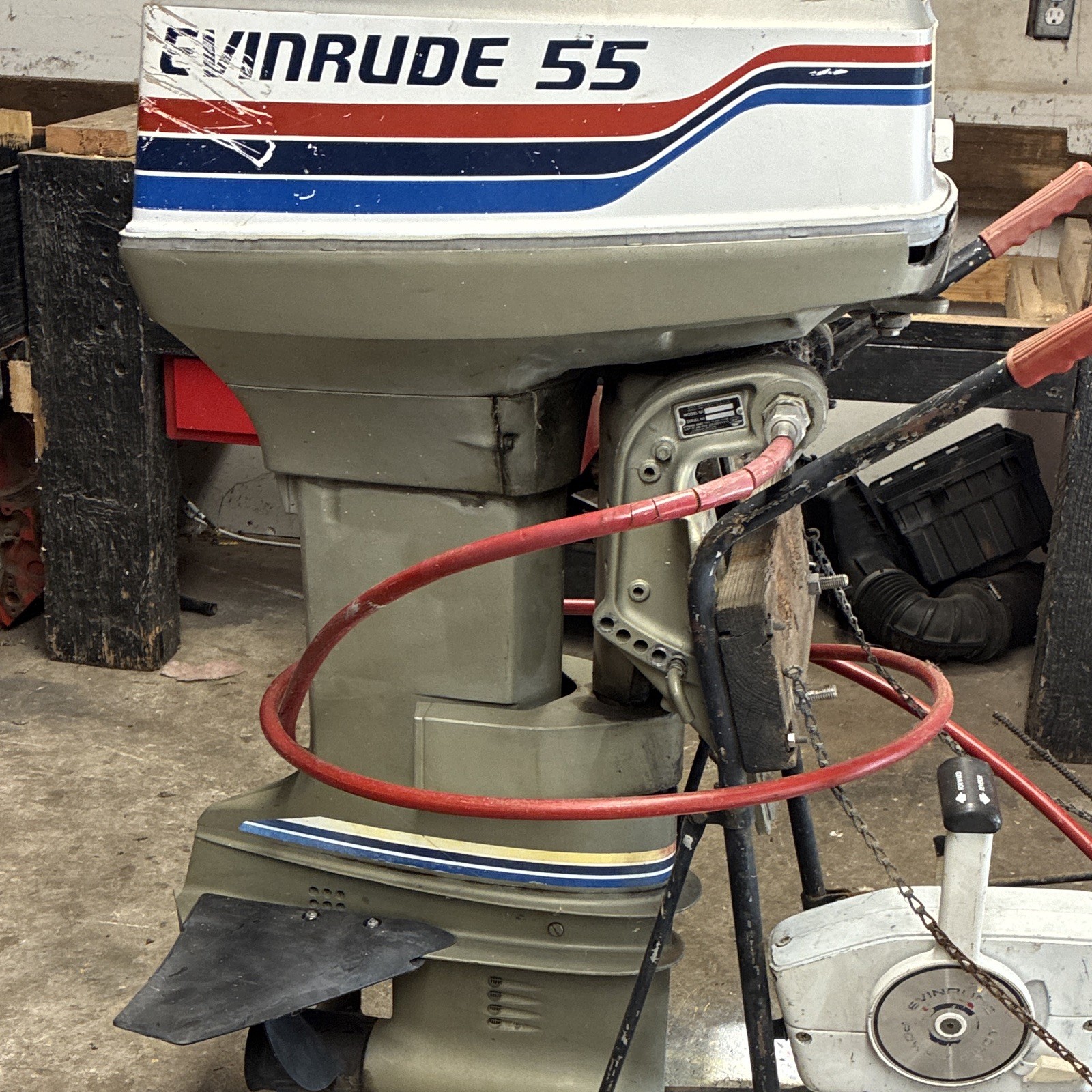 1977 55 HP Evinrude￼ two-Stroke Outboard Never Been In Saltwater. $1500 OBO￼￼