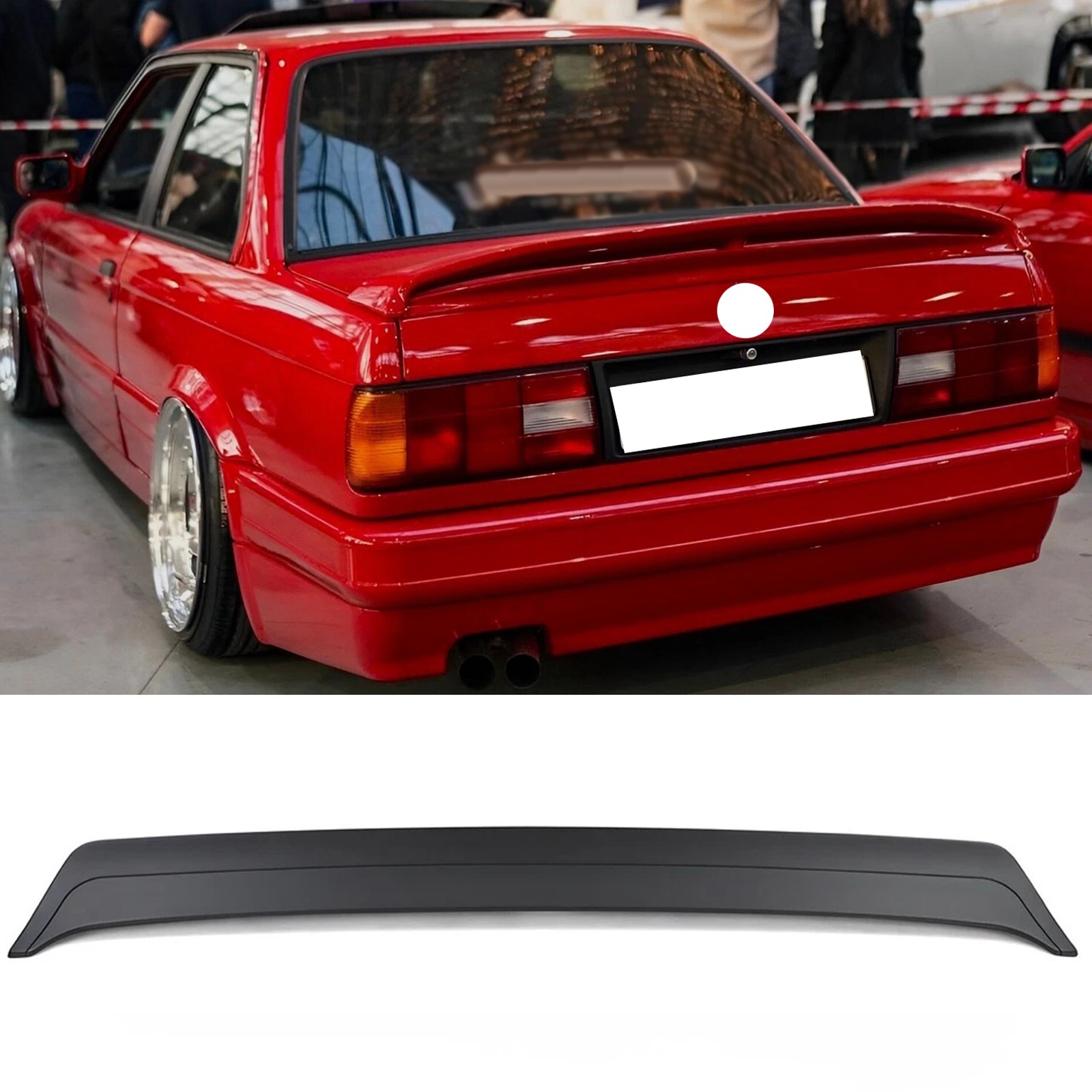 BMW E30 MTech 1 Rear Trunk Spoiler ABS Plastic E30 318i 318is 325i 325e MT1