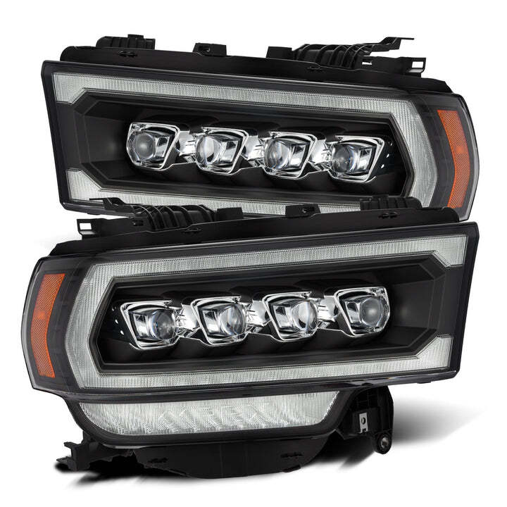 AlphaRex For 2019-2024 Ram 2500 3500 NOVA LED Projector Headlights Lamps Black