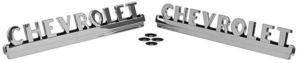 1947-53 Chevy Pickup Side Hood Emblems 1947-53 Chevy Pickup Side Hood Emblems