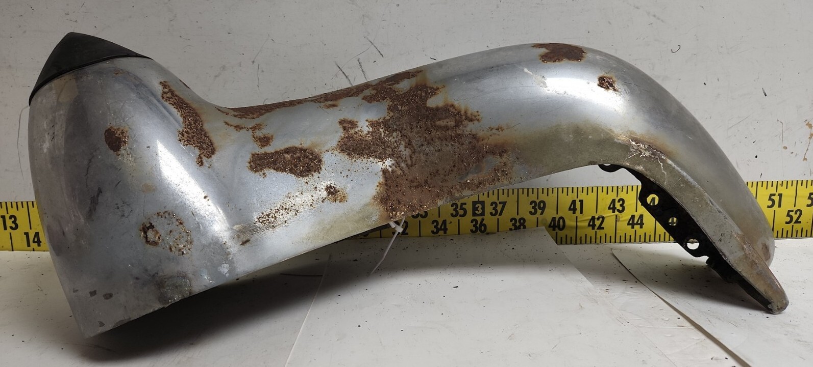 Used OEM Front Core RH/Right Chrome Bumper Guard 1957 Cadillac (BE 99)