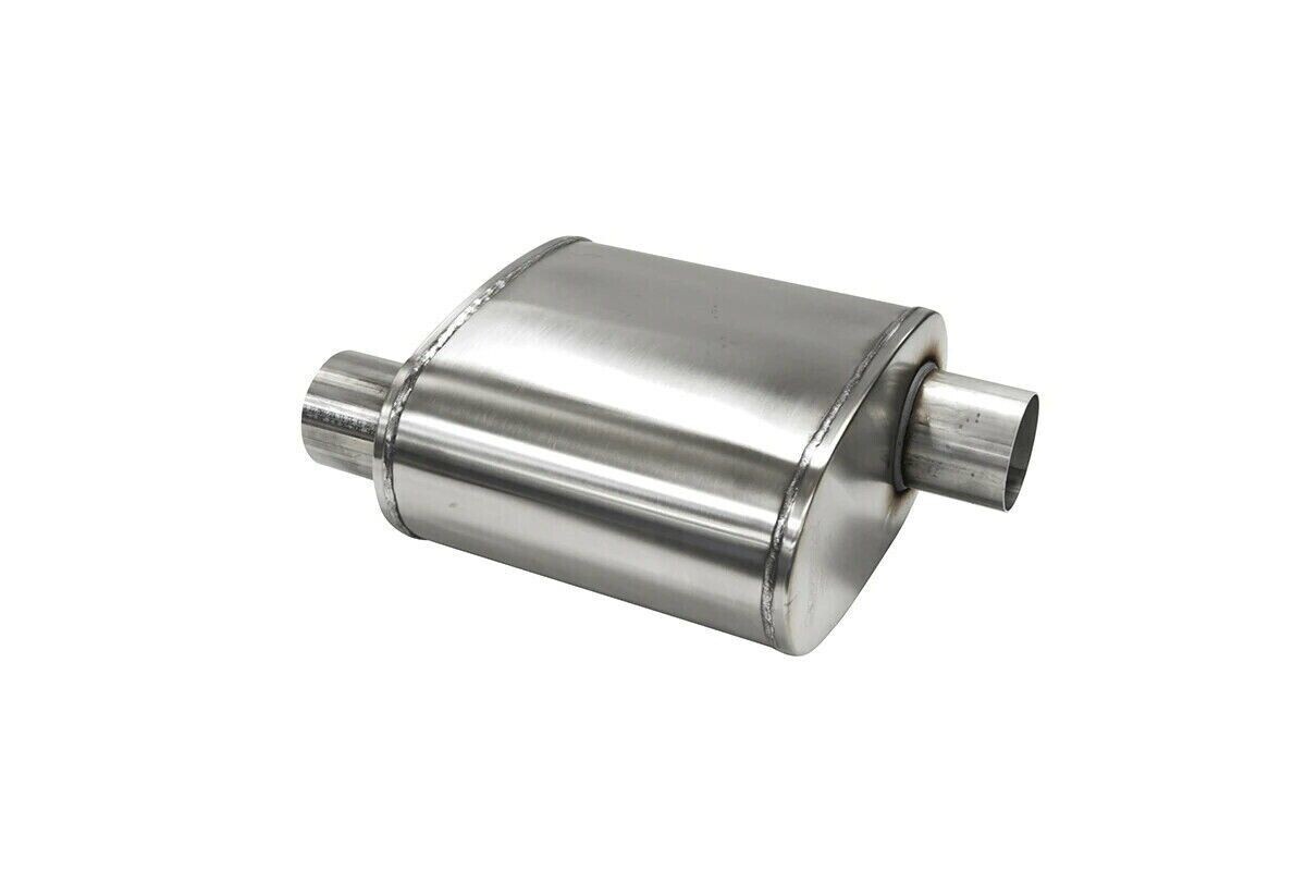 CORSA CP2500S Custom Sport Muffler 2.5in Offset In 2.5in Offset Out 10in Length