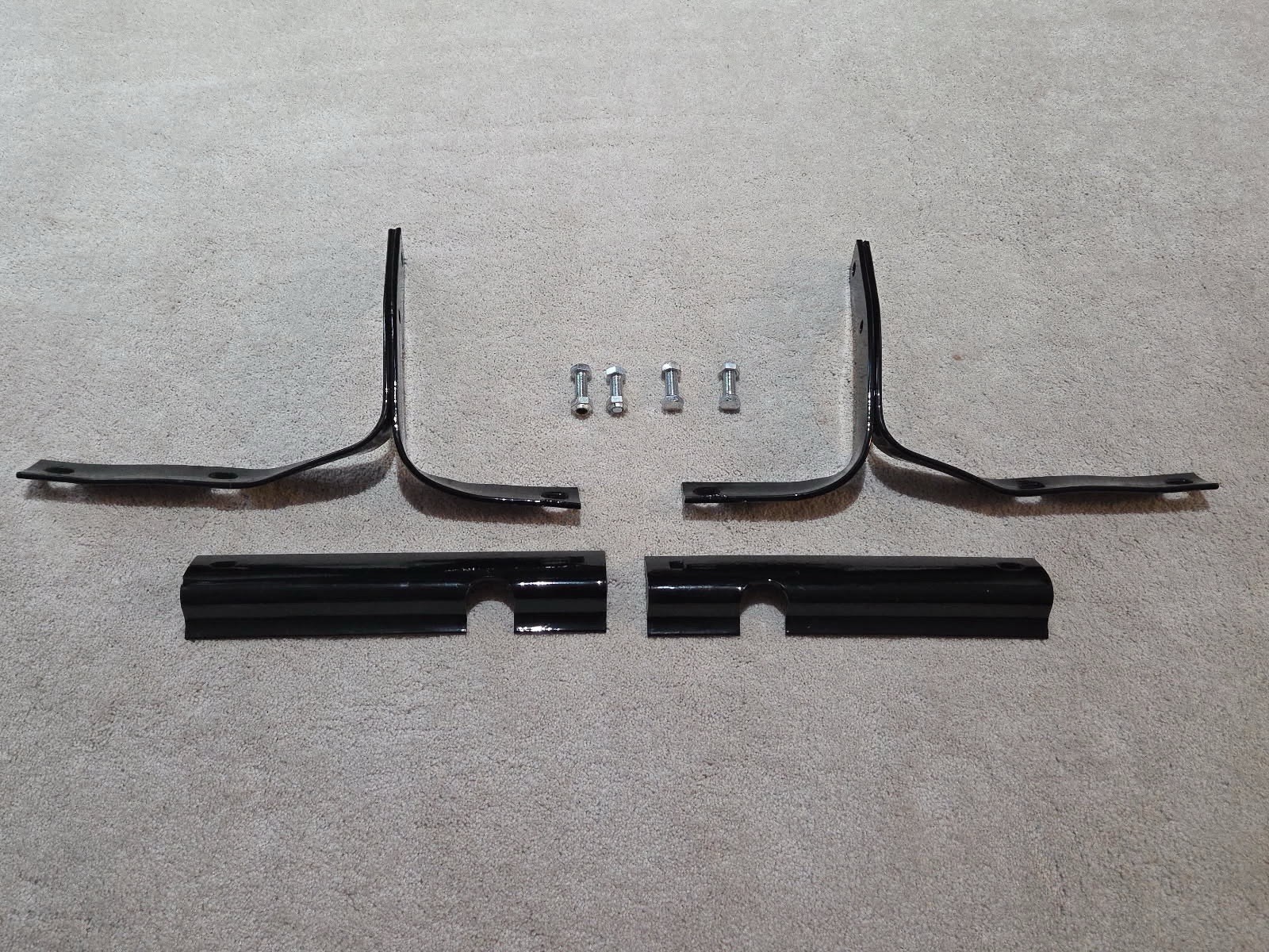 1955-56 Ford Thunderbird Original Complete Set Of Front Bumper Brackets 