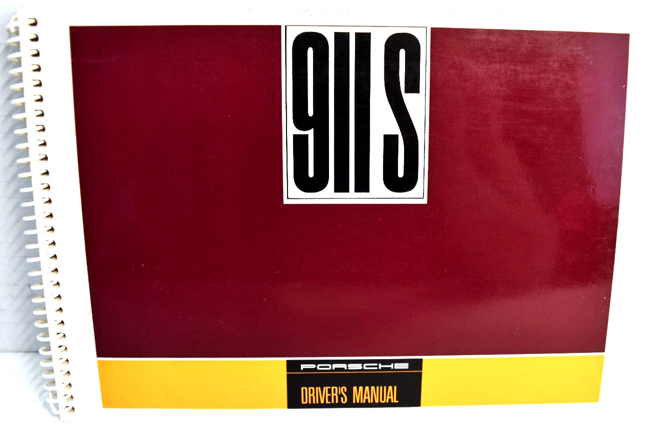 NOS 1968 PORSCHE 911S OWNERS MANUAL # W 316 e Edition X/67 English version