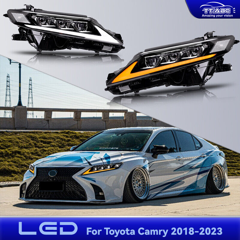 LED Headlights For 2018-2023 Toyota Camry L/LE/SE/SL/XLE/XSE/TRD LED Head Lamp