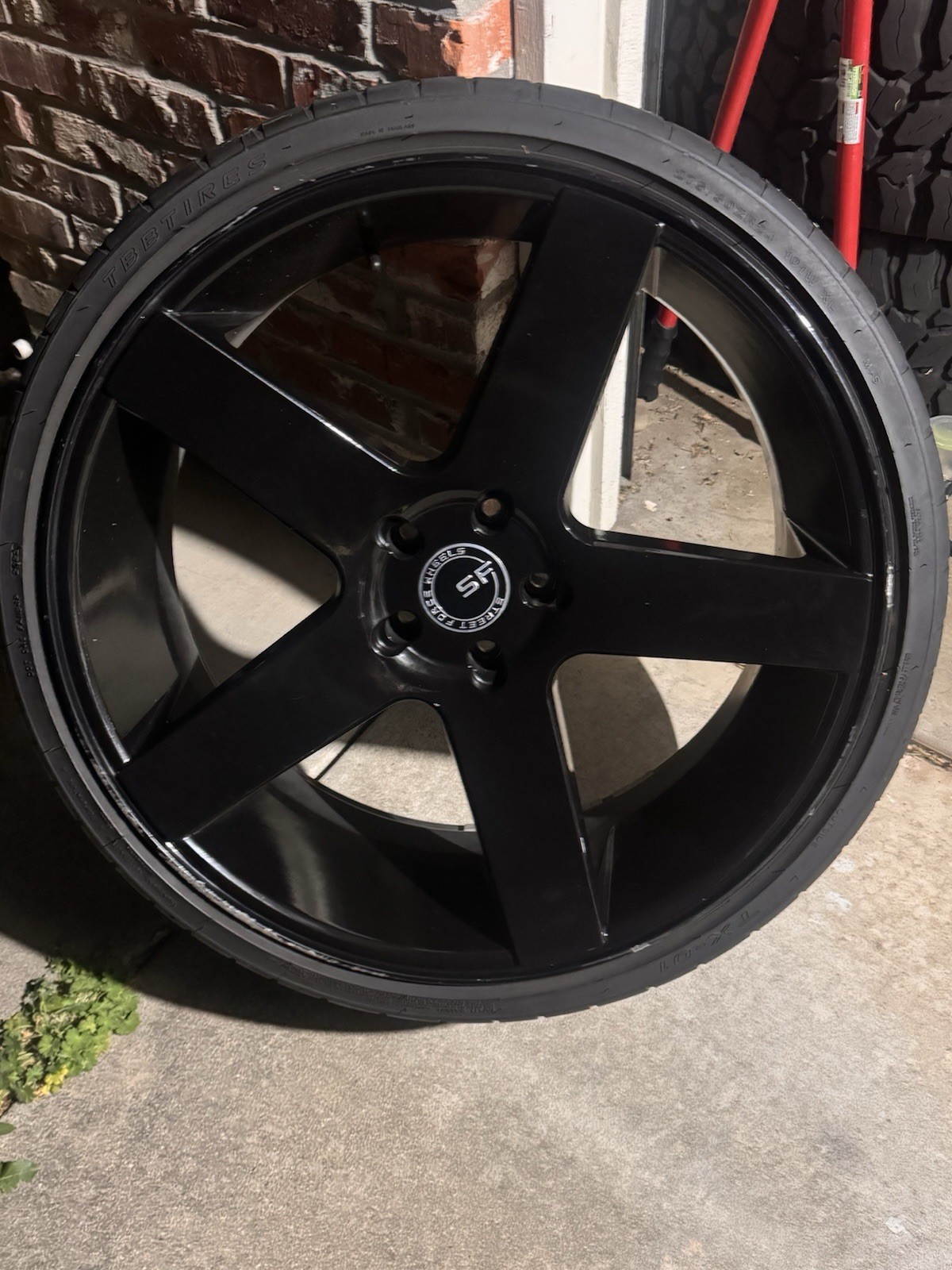 24 Inch “Strada” Wheels ($500) 5x127 Bolt Pattern.