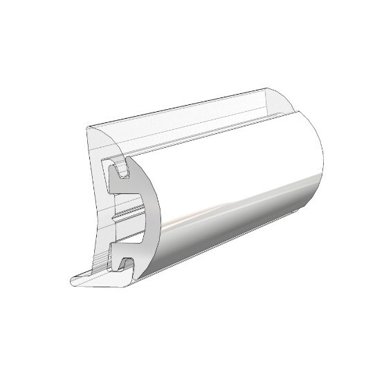 Taco Metals V12-4144WHA White Rub Rail Insert 1/2\