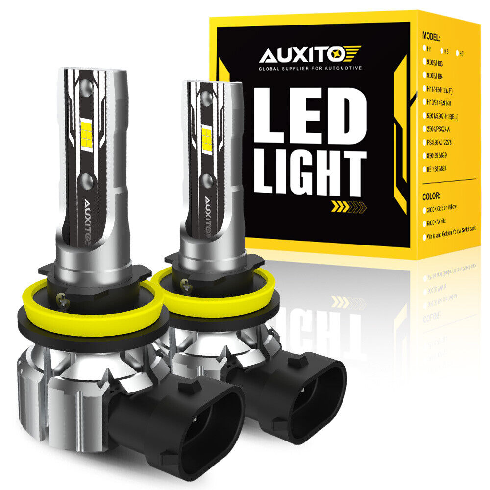 AUXITO H11 LED Headlight Kit Low Beam Bulbs Super Bright 6500K White 20000LM