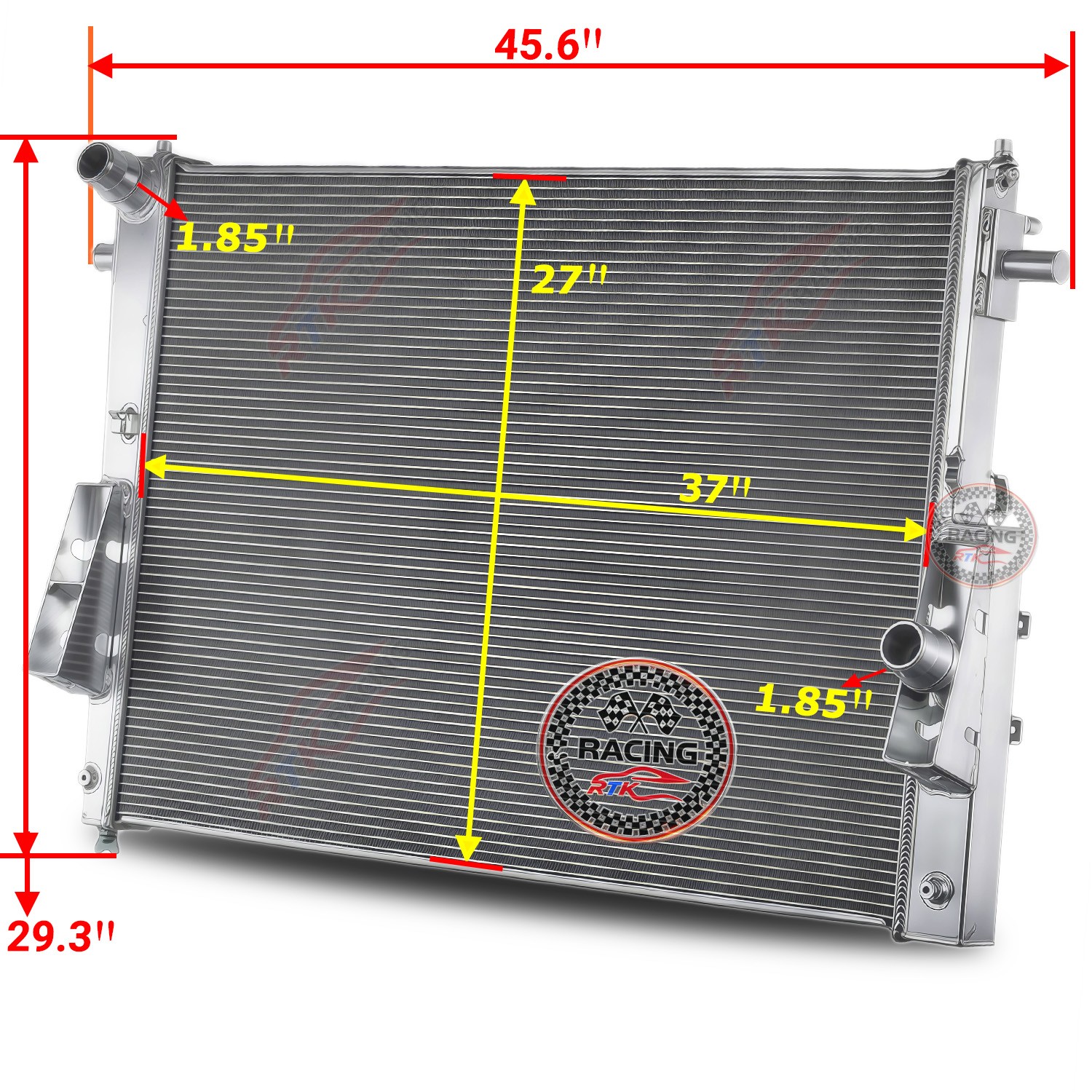 4 Row Radiator For 2008-2010 2009 Ford F250 F350 F450 F550 6.4L PowerStroke V8