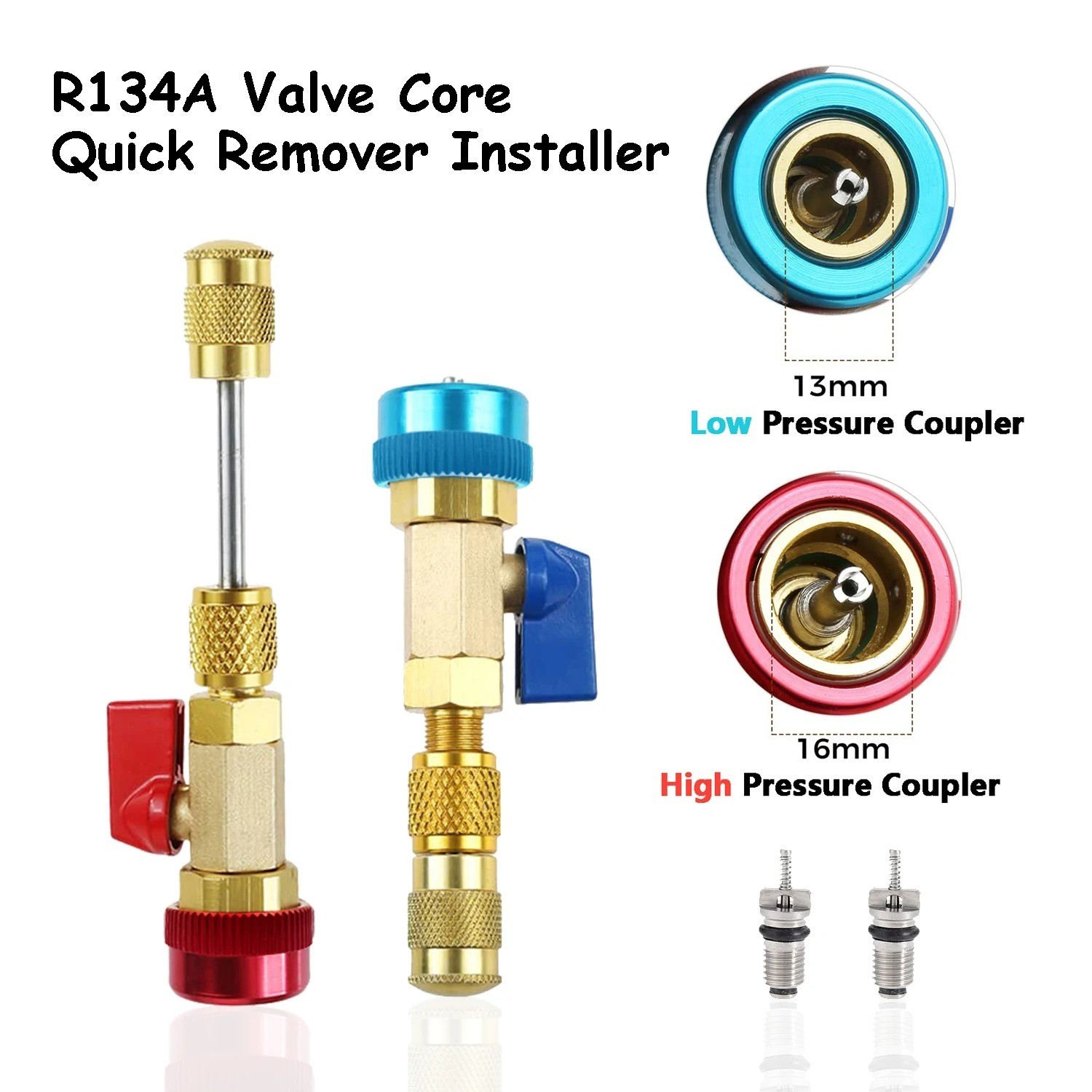 R134a R12 AC Valve Core Remover Installer Car Air Conditioning Repair Tool