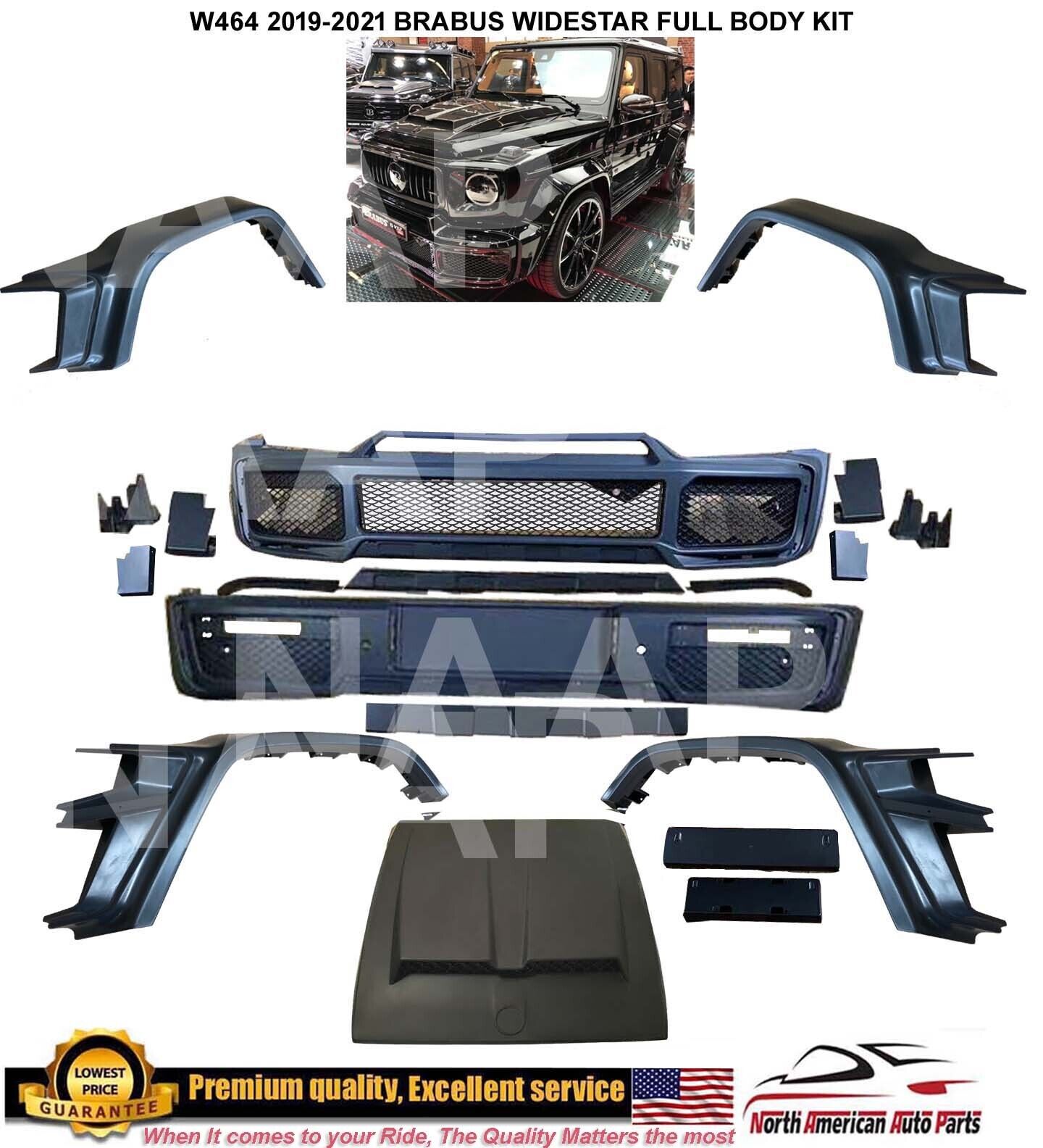 G63 Brabus Widestar Body Kit Bumpers W464 G500 G550 G63 Scoop 2019-2023 G-Wagon