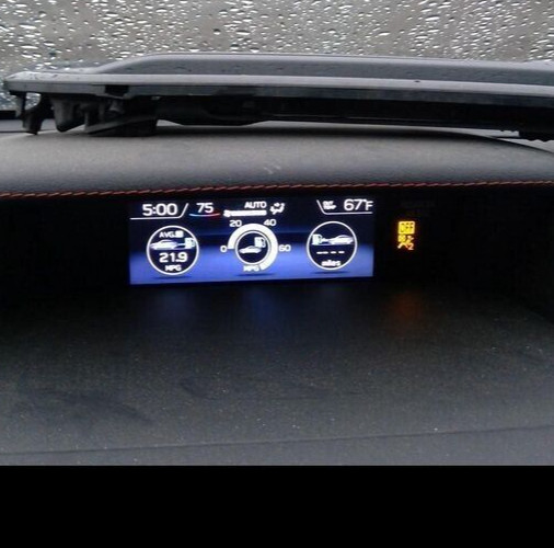 2018 2021 Subaru Wrx Information/GPS/TV Display Screen Used