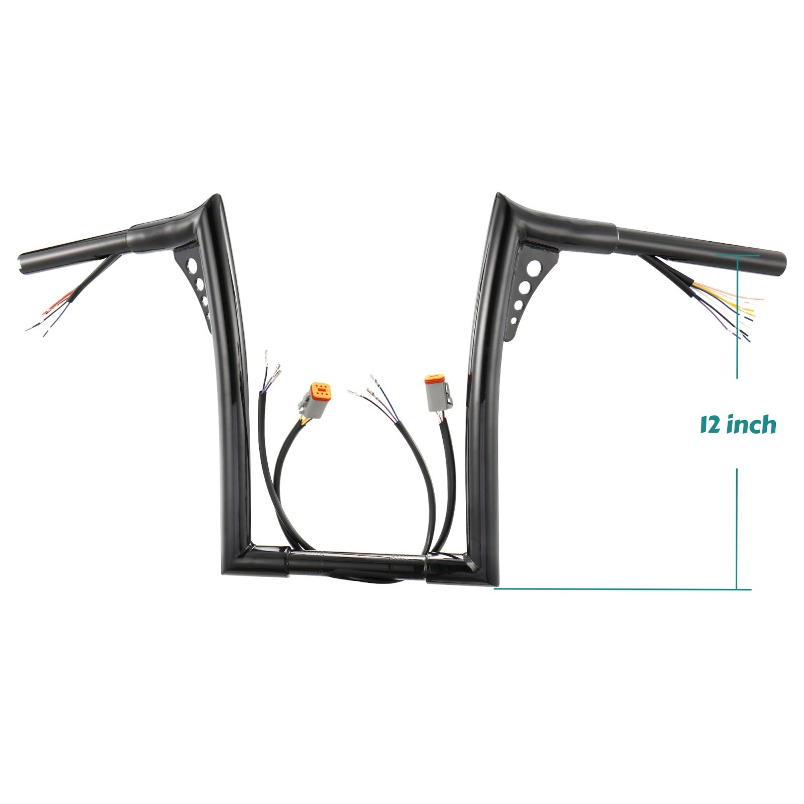 Prewired Ape Handlebar for Softail Dyna Sportster Road King 1996-2006 12-inch