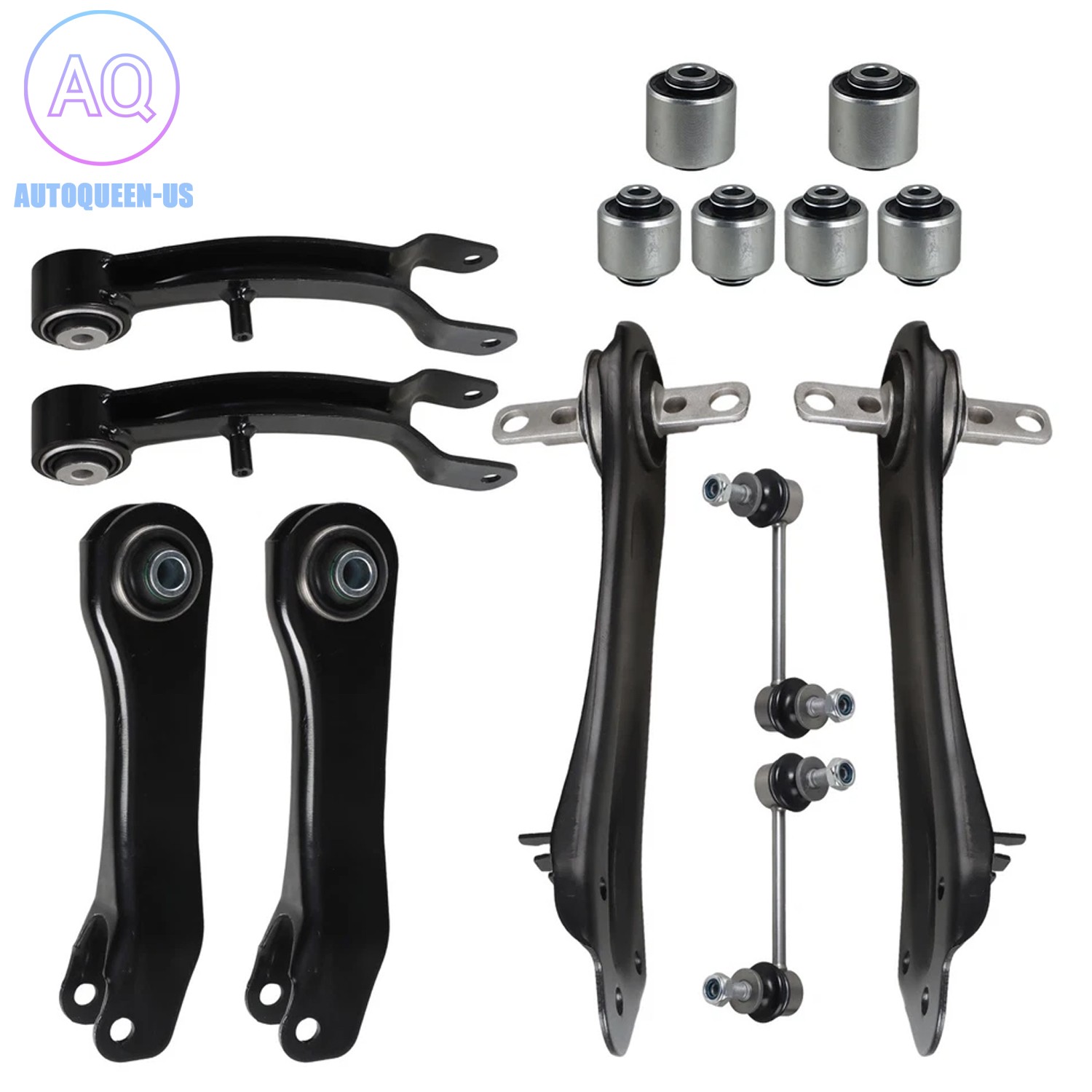 14Pcs Rear Suspension Arms Kit for 2014-2023 Jeep Cherokee WITH OFF ROAD PACKAGE