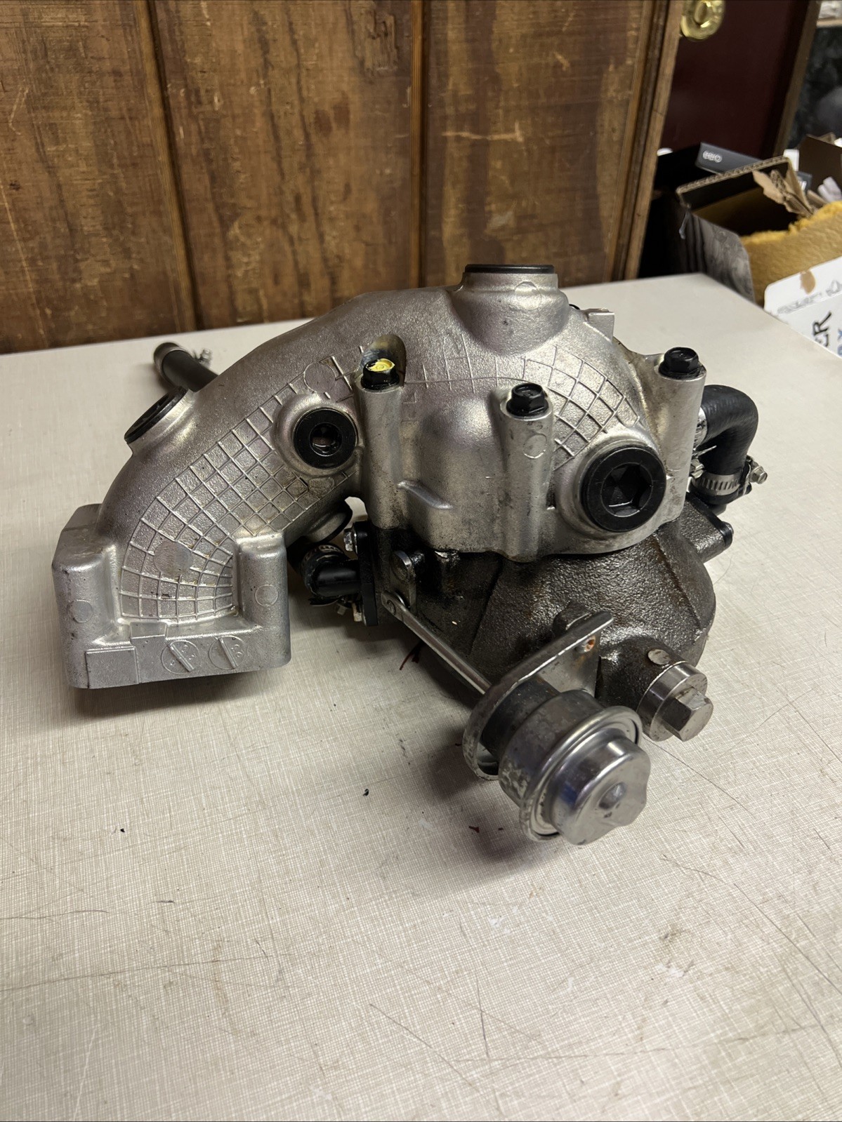 2003 HONDA AQUATRAX R-12X OEM WASTEGATE TURBO EXHAUST PIPE 18900-HW1-673 Fresh
