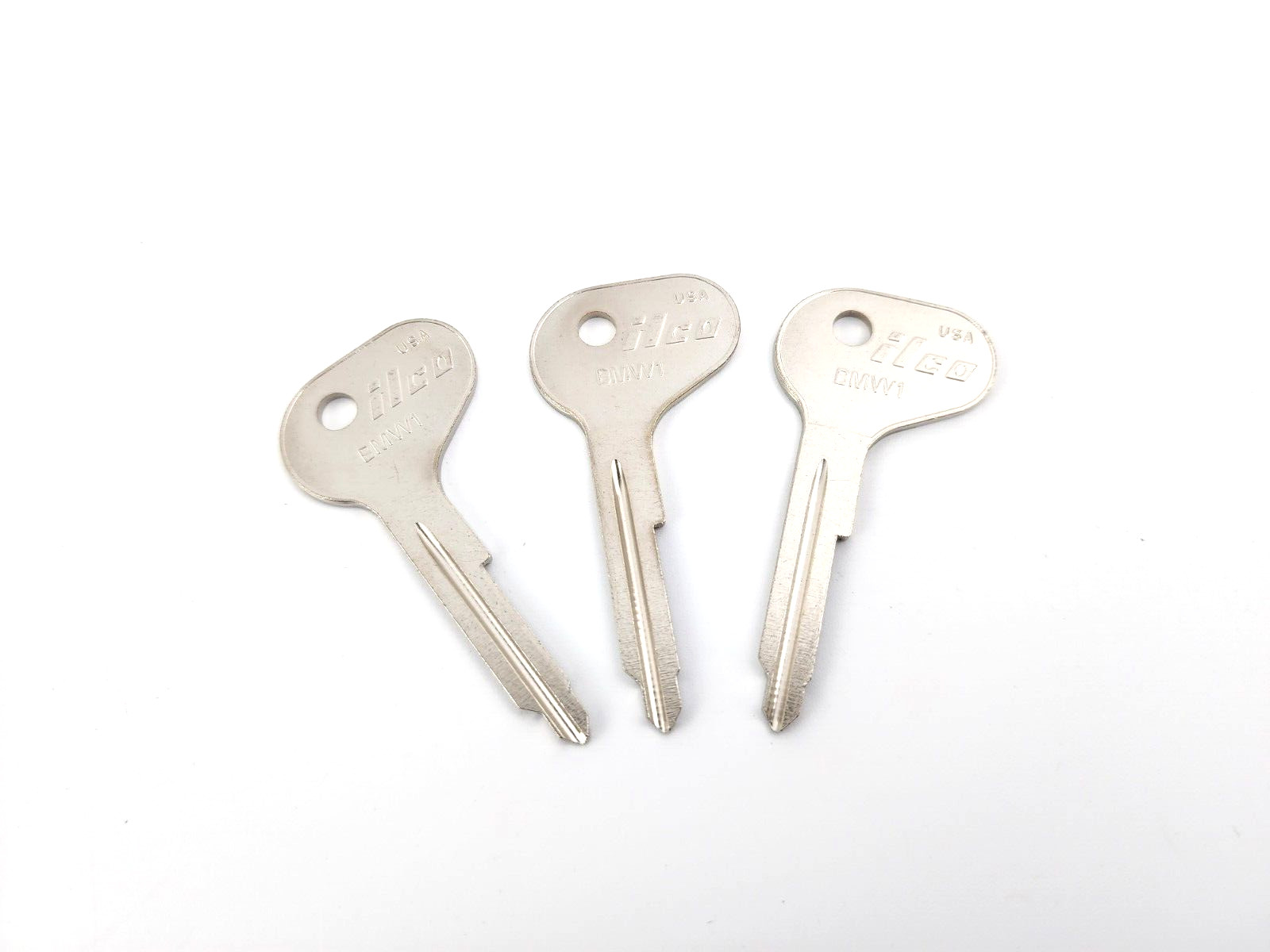 3pcs BMW ilco Key Blanks 1600 1800 2002 1968-1976 Classic