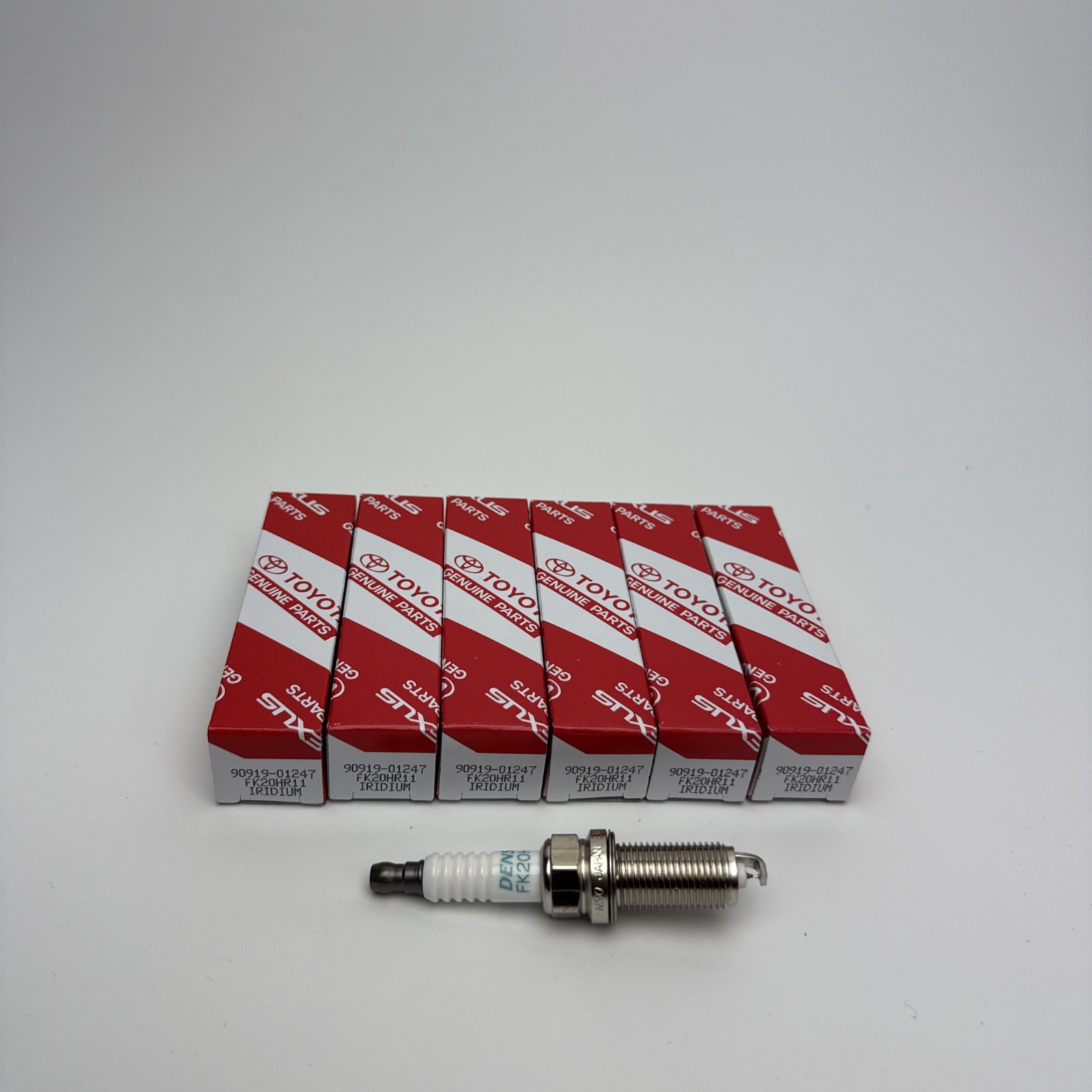 6Pcs Denso OEM Iridium Spark Plugs 90919-01247 FK20HR11 for Sienna Lexus ES350 6Pcs Denso OEM Iridium Spark Plugs 90919-01247 FK20HR11 for Sienna Lexus ES350