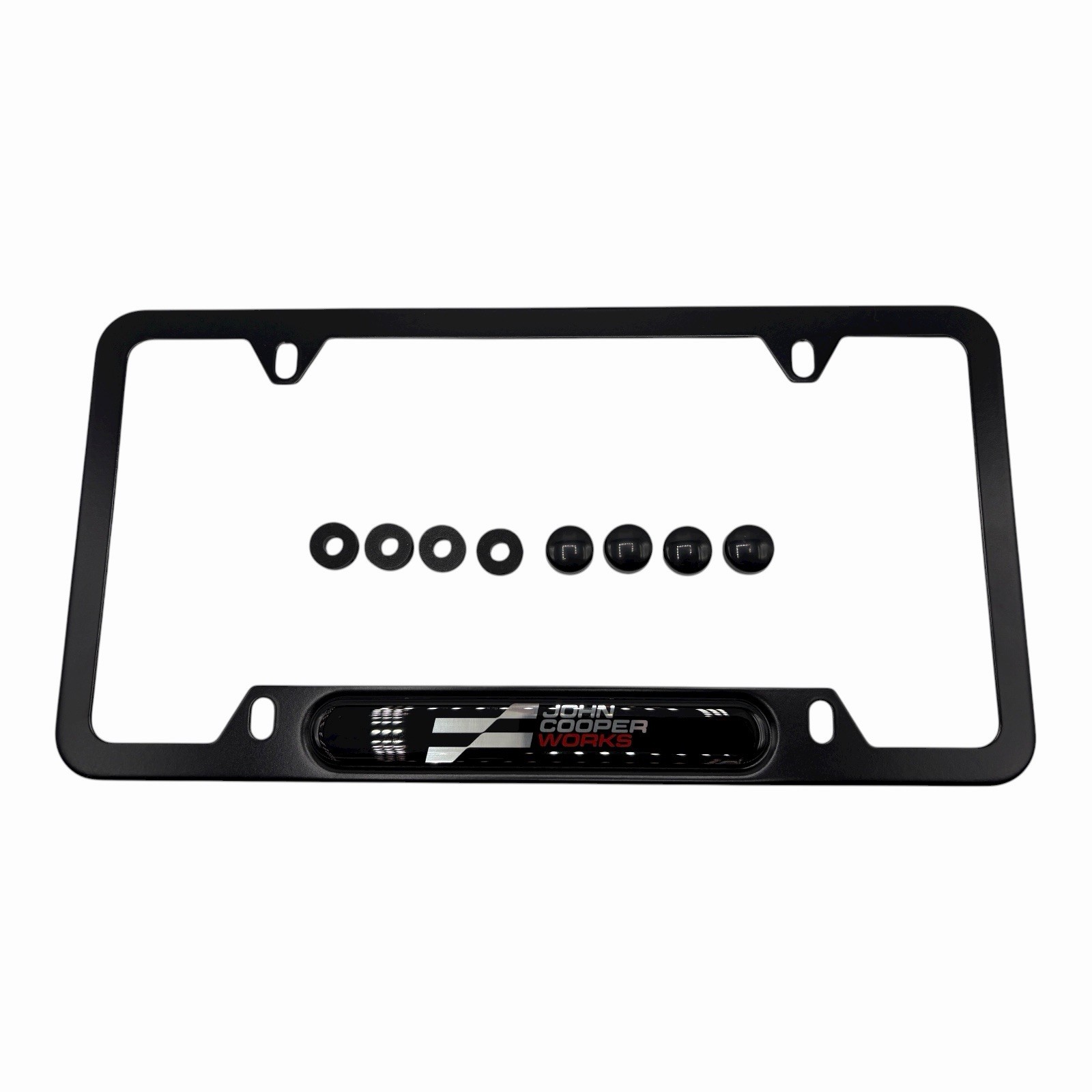 Genuine MINI John Cooper Works License Plate Frame JCW R53 R56 F56 F66 New Logo Genuine MINI John Cooper Works License Plate Frame JCW R53 R56 F56 F66 New Logo