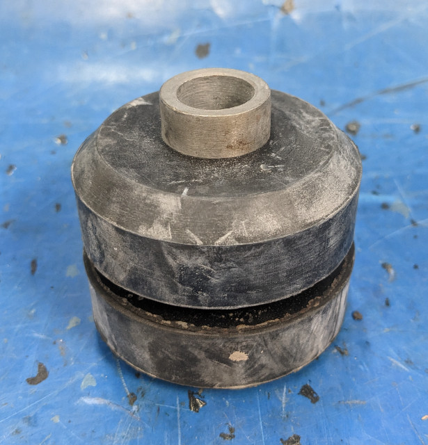 5/8” Three Piece Rubber Mount Isolator Ebco 2449-055 Lord CB-2203-3
