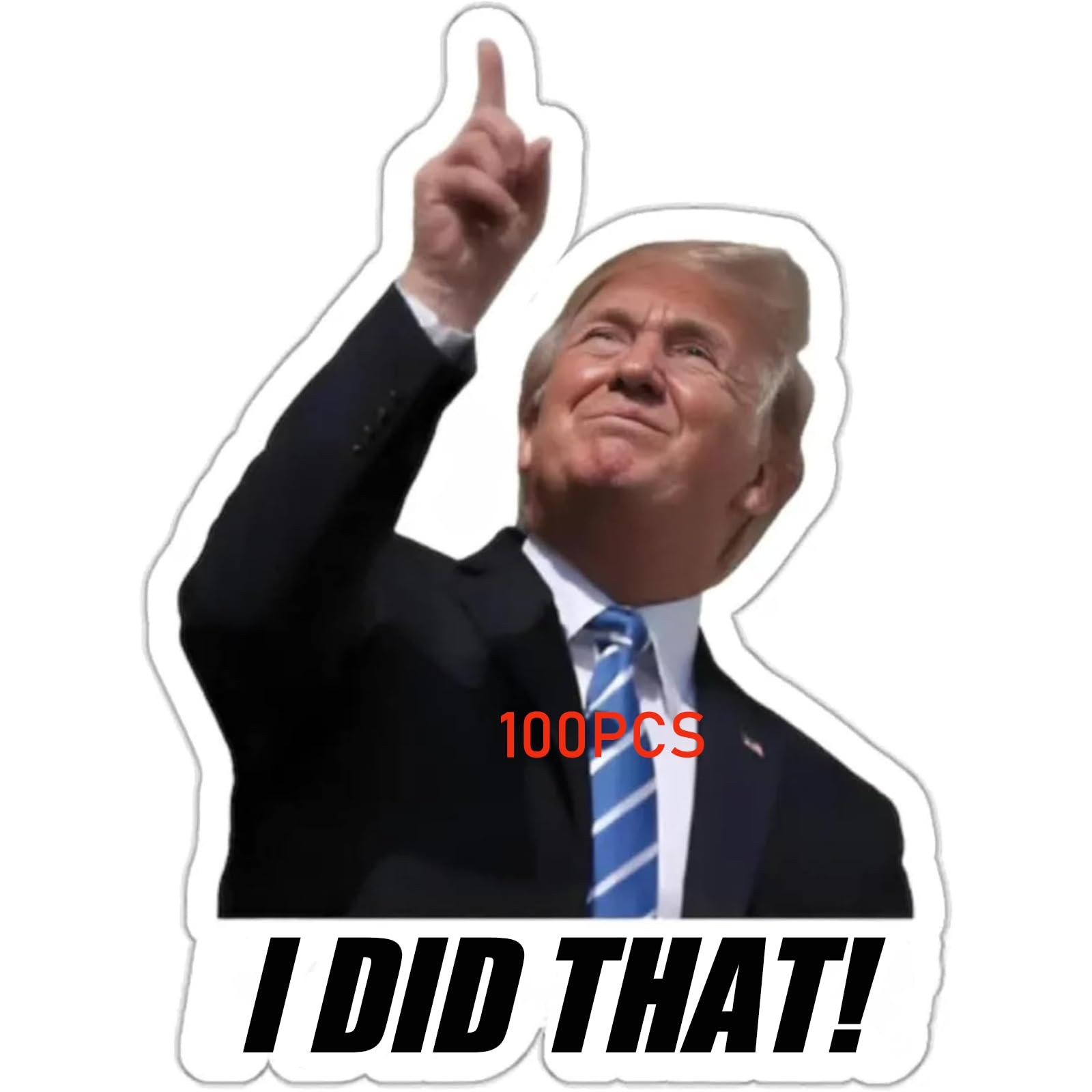 100pcs Trump I Did that Stickers Gas Pump Decal, Anti A-100PCS, A