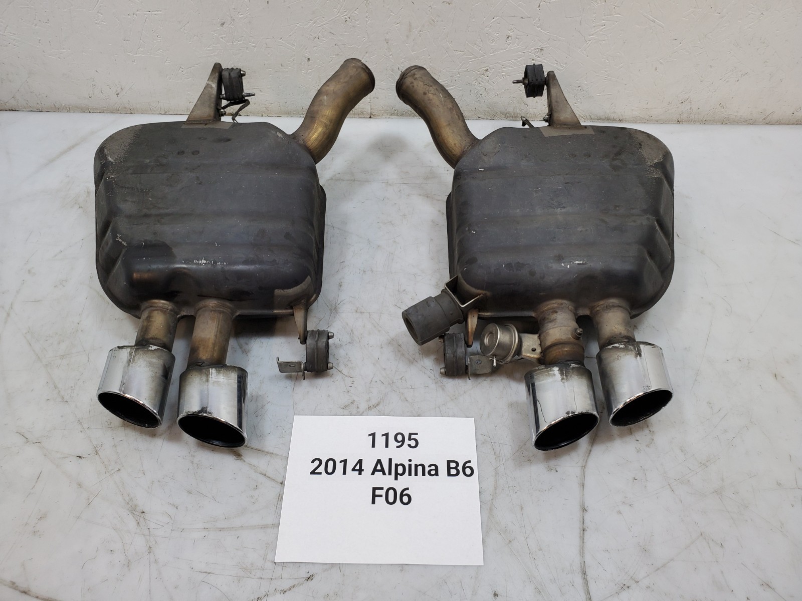 ✅ 15-19 OEM BMW F06 Alpina B6 N63 Rear Left Right Exhaust Muffler SET