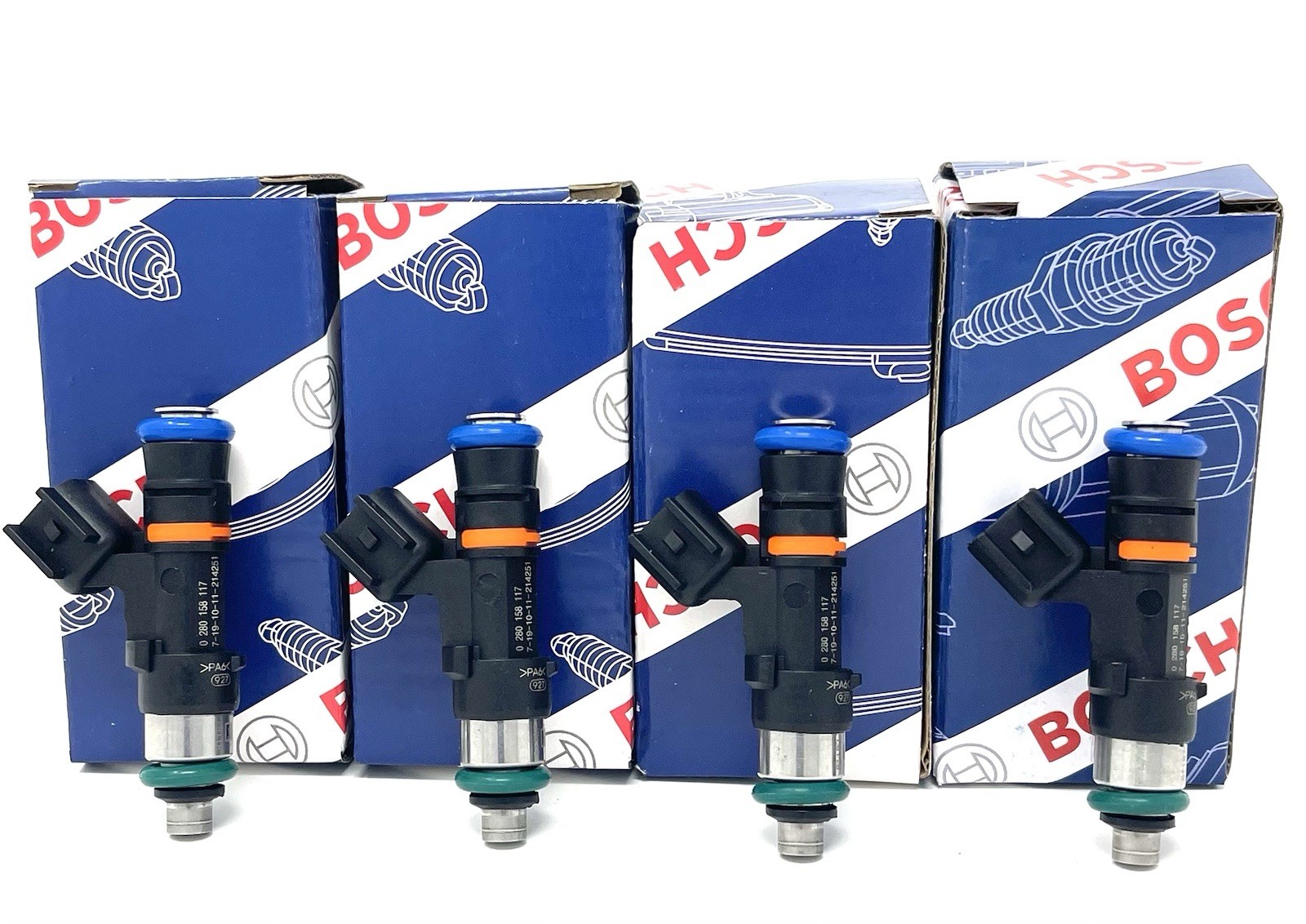 OEM FIC1000 Bosch EV14/EV6 Connector 95LB 1000cc 3 Bar Fuel Injectors Qty.4