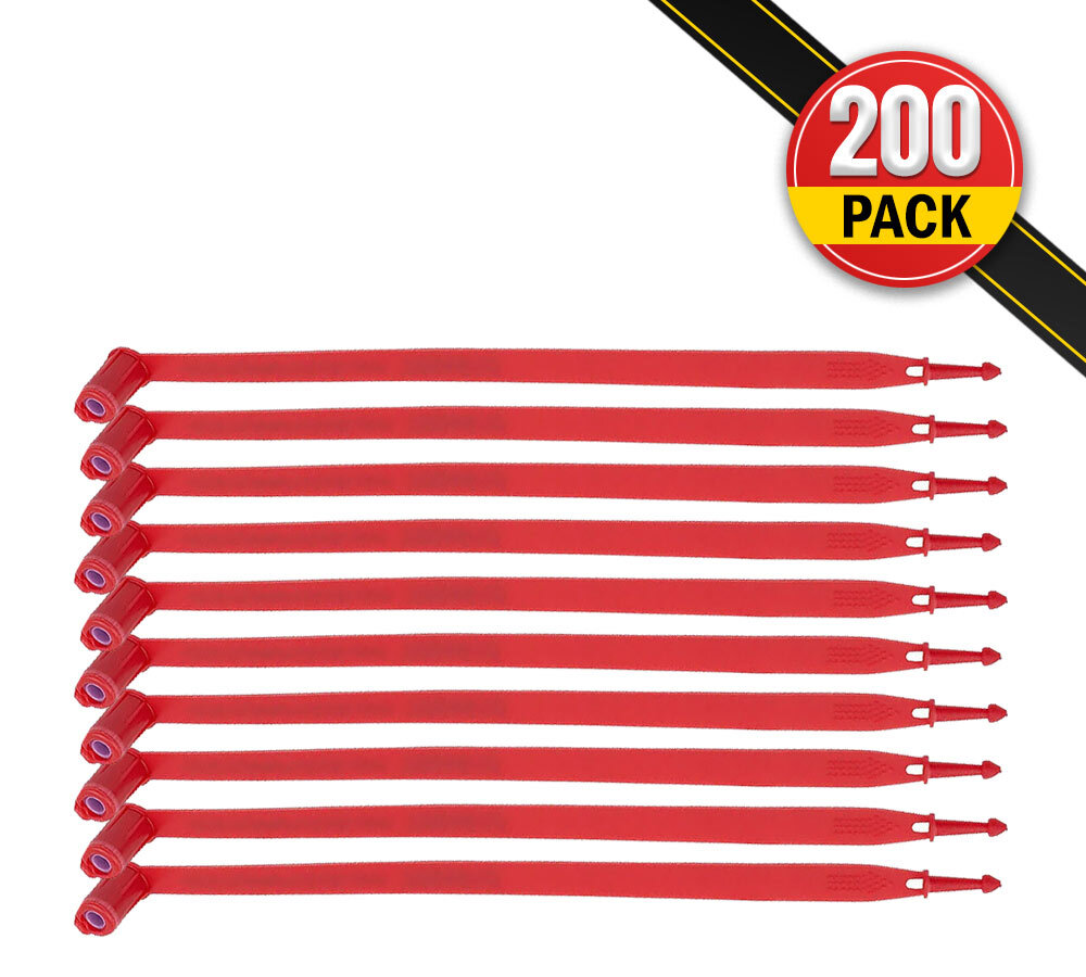 200 Pcs Plastic Red Truck Seal for Trailer - Tite-Lock Tamper Evident Seals