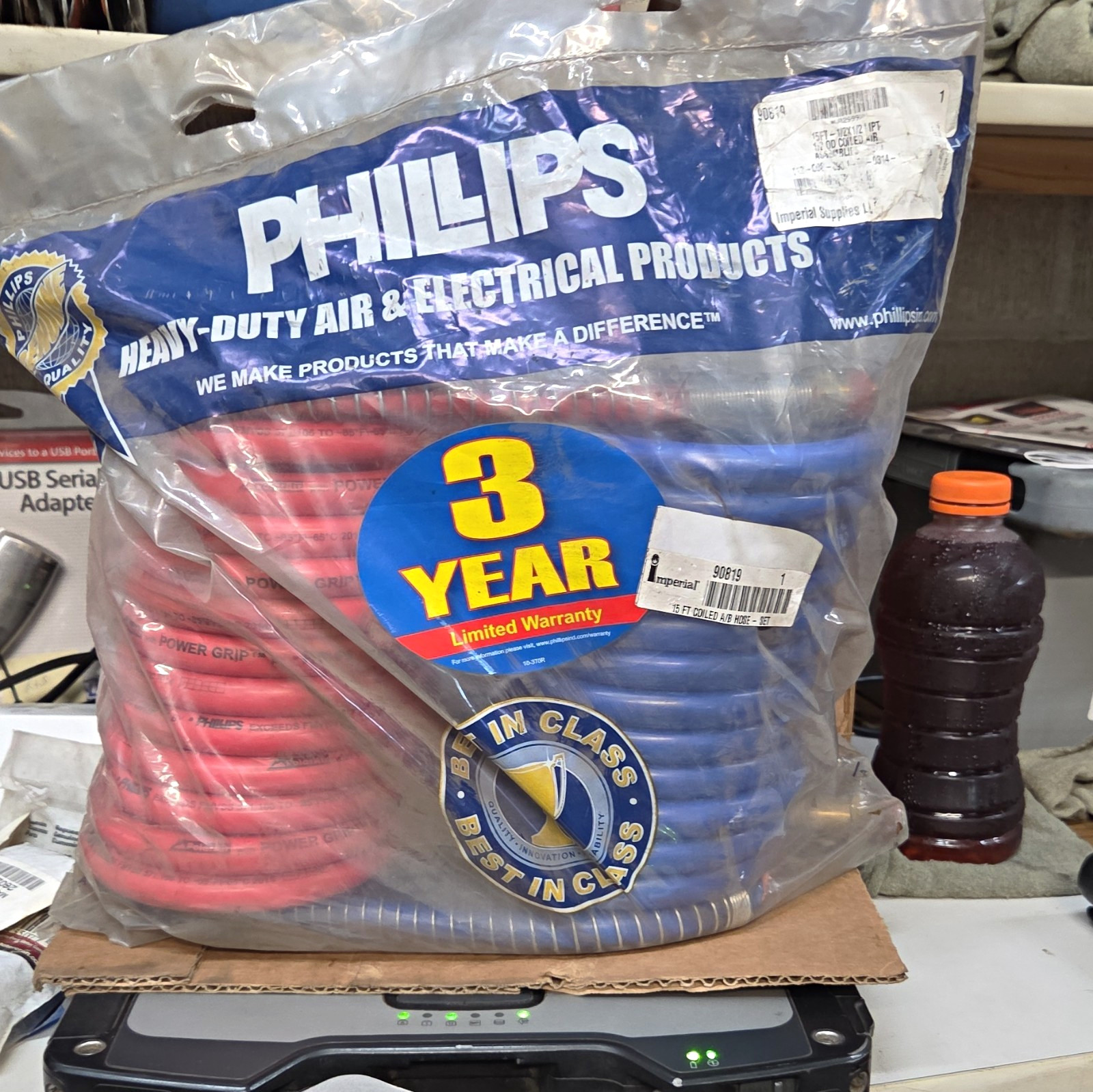 15 Foot Coiled A/B Hose Set Phillips 90819