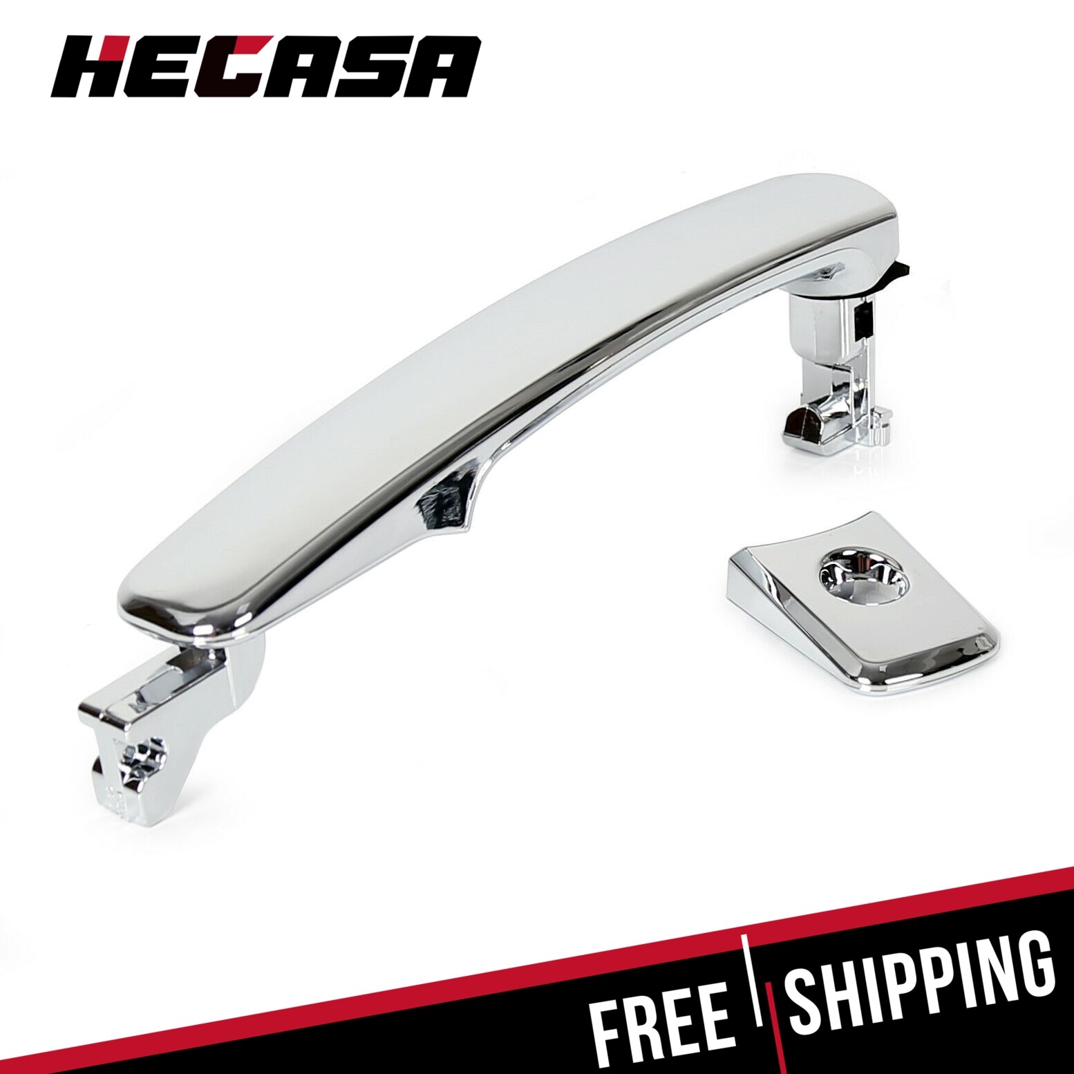 HECASA Front Driver Exterior Outside Chrome Door Handle For 08-2015 Nissan Rogue