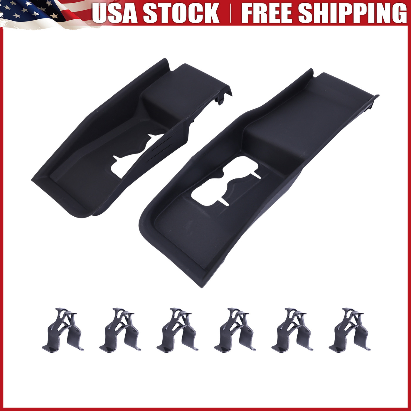 Front Bumper Tow Hook Trim Cover Panel Left&Right For Ford Super Duty 2023-2025