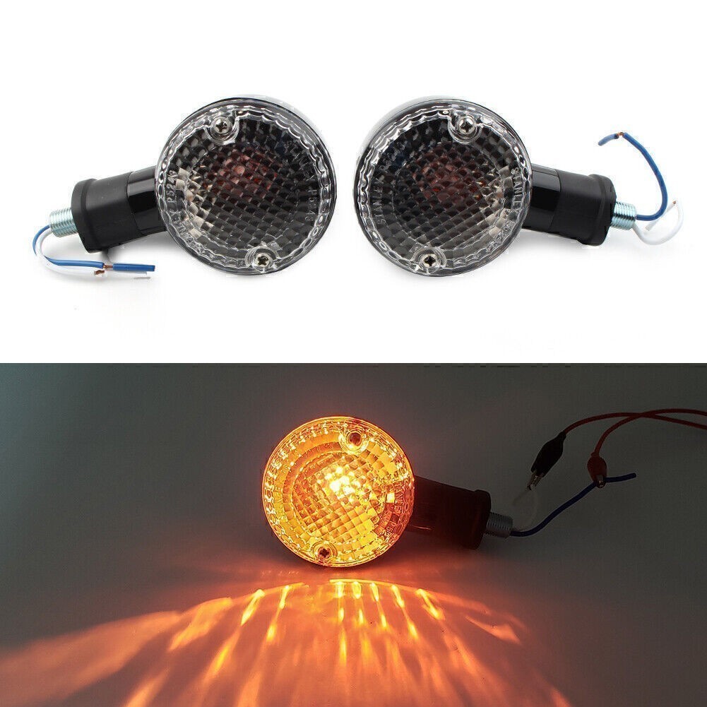 2x Black Turn Signal Light lens Blinker Amber Lamp Fits Yamaha Bolt XVS950 14-18