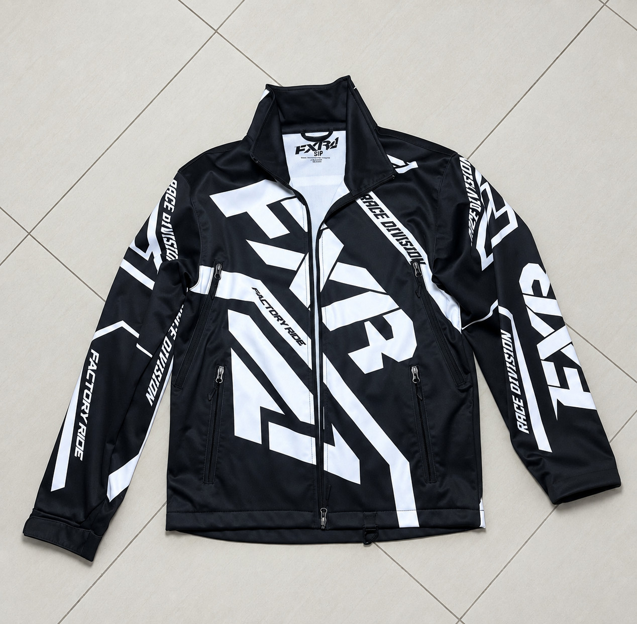FXR Cold Cross Race Ready Jacket Men’s S Black White Motorcycle MX Racing Moto