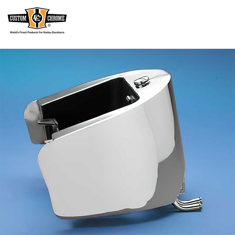 Chrome Oil Tank Santee Winged Center Fill Fit For Harley 1989-99 Softail