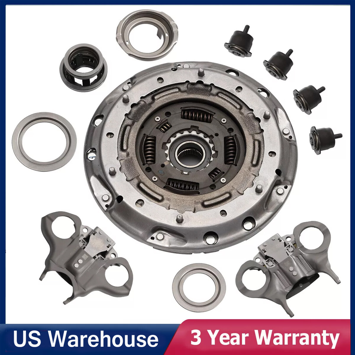 Transmission Dual Clutch Fork Kit 6DCT250 DPS6 For 2012-2019 Ford Focus Fiesta