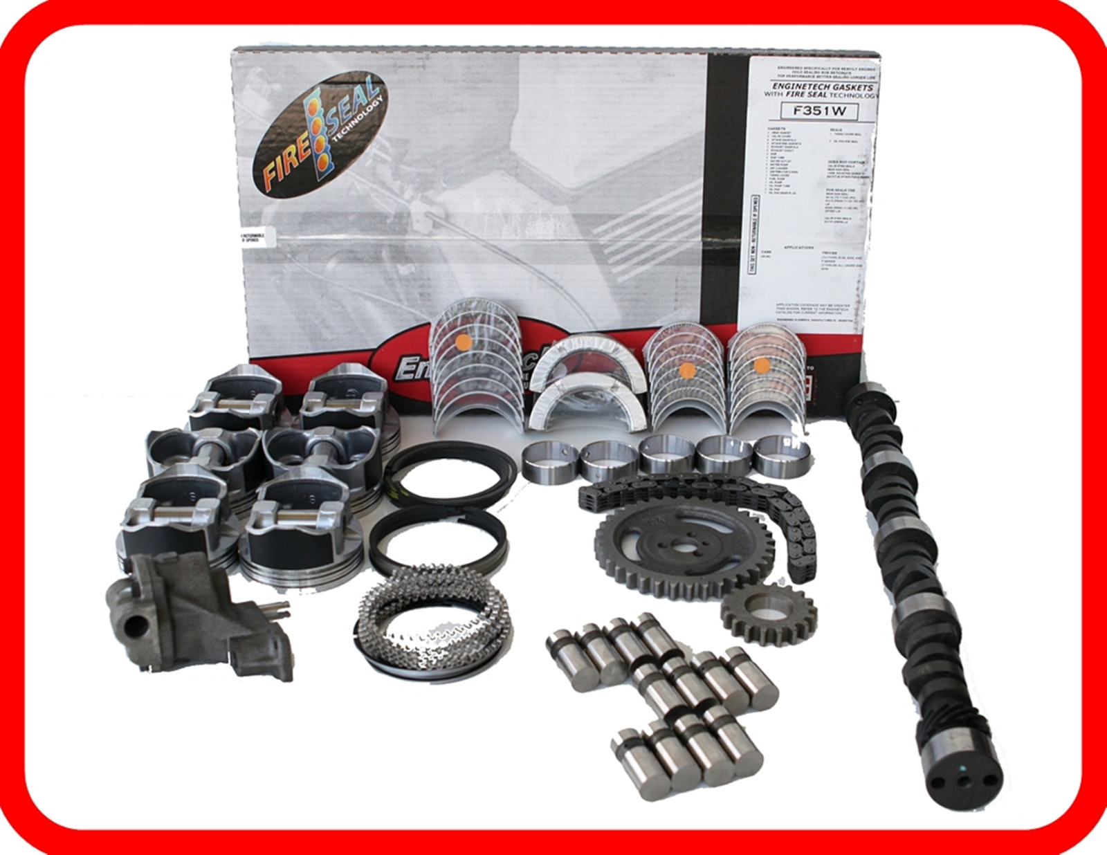 96 97 98 Jeep Wrangler Cherokee 242 4.0L L6 Master Rebuild Kit w/ Stage-1 HP Cam