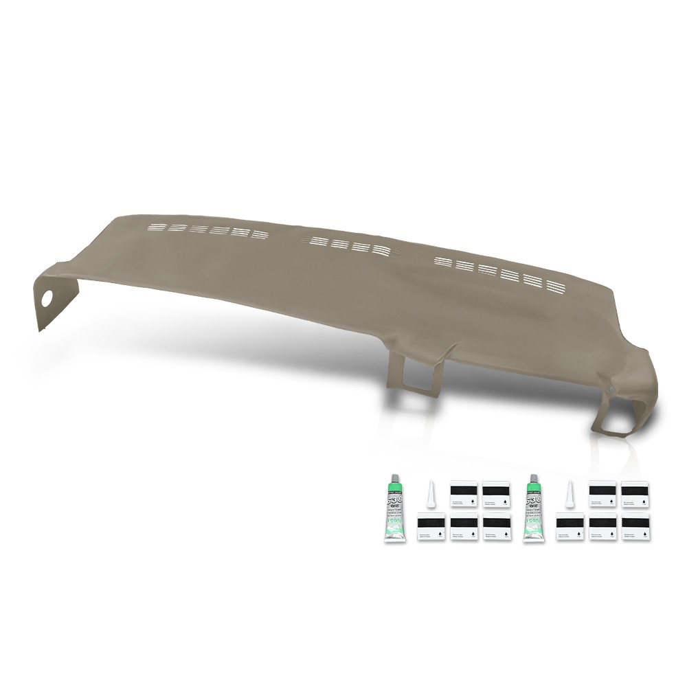 Fit For 99-06 Silverado Sierra Soft TPE Dash Board Cover Dashboard Overlay Beige