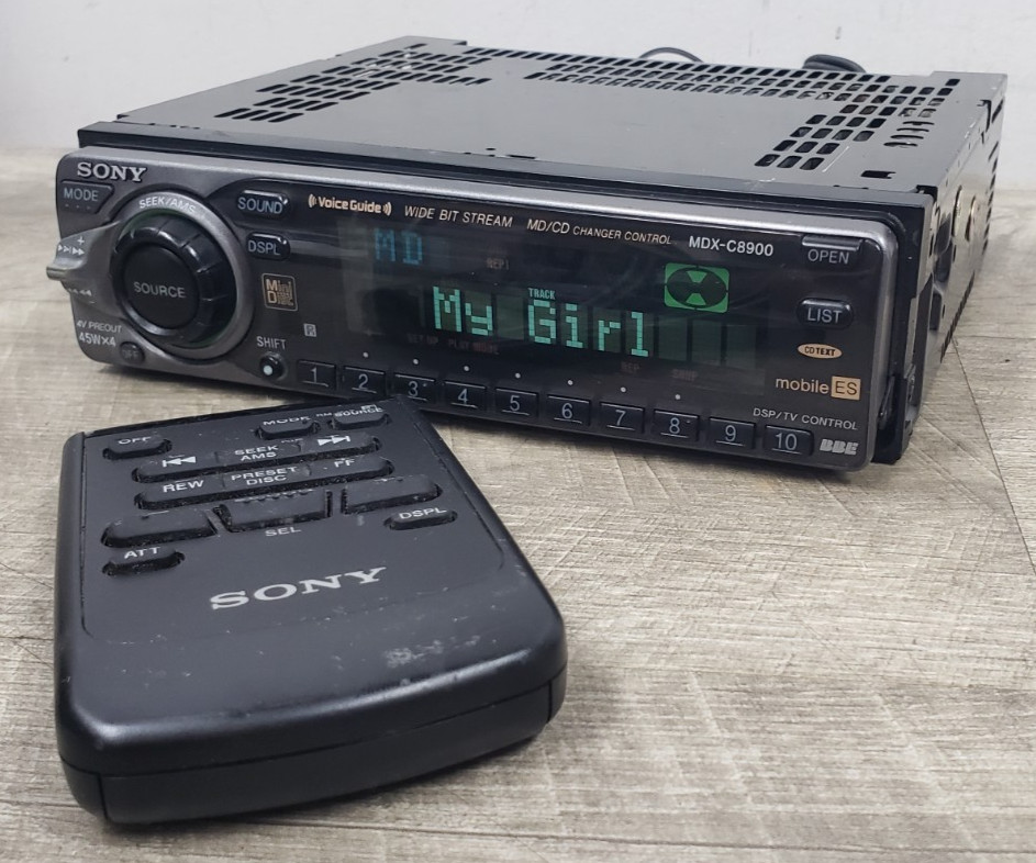 *Works/SEE VIDEO* Rare Sony MDX-C8900 Mobile ES MiniDisc Player w/ Remote 