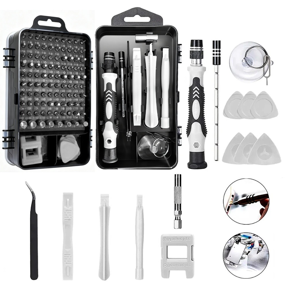 115 In 1 Magnetic Precision Kit Repair Screwdriver Electronics Tool Set