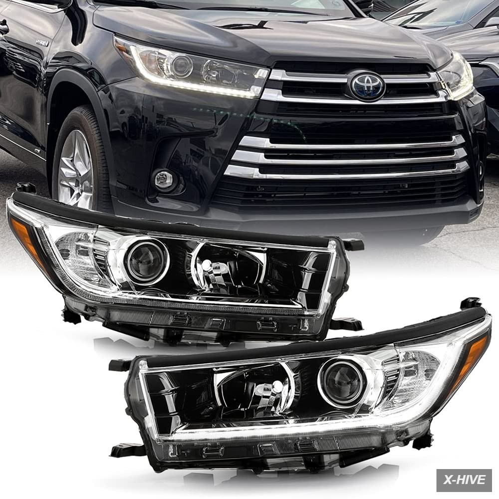Headlight Assemblies 55 watts Waterproof 1 ACANII LED DRL Model Only 2017 2018