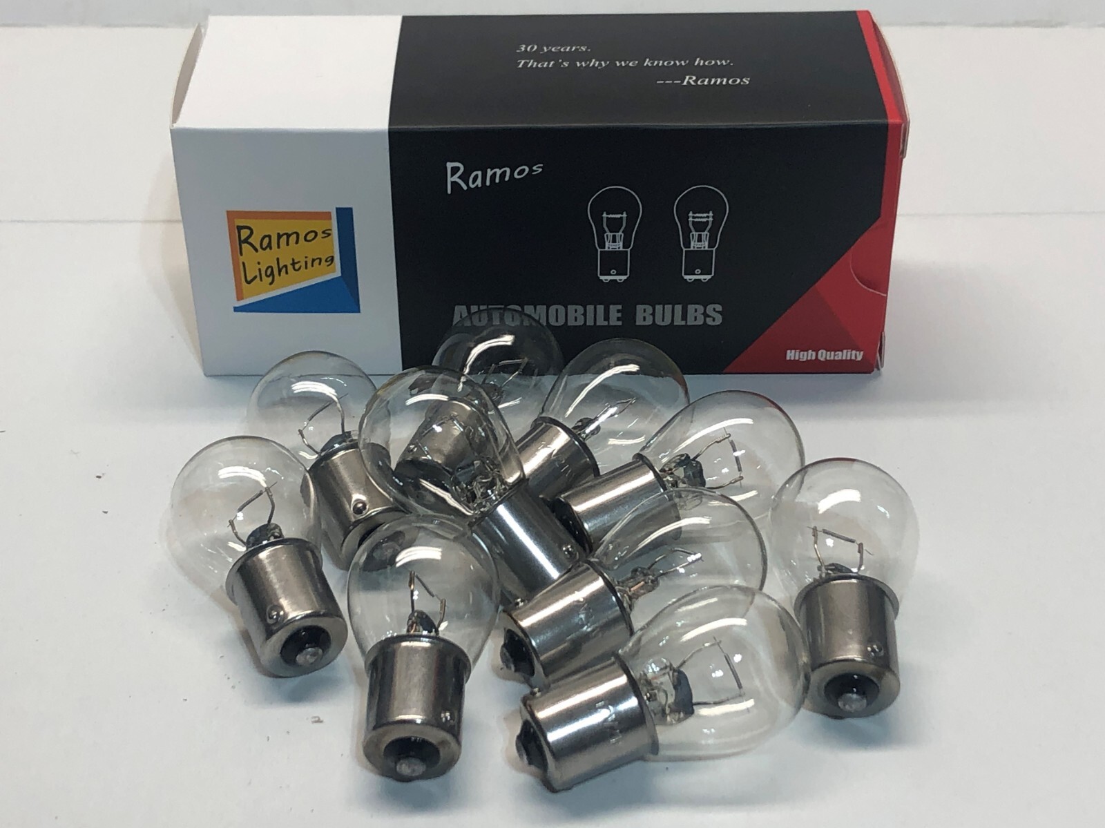 10 Pack 1156 Clear Tail Signal Brake Light Bulb Lamp USA Based Seller