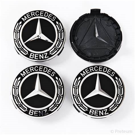 4PCS 75mm Black Alloy Wheel Centre Hub Caps Fit Mercedes Benz B C E S GLA Class�
