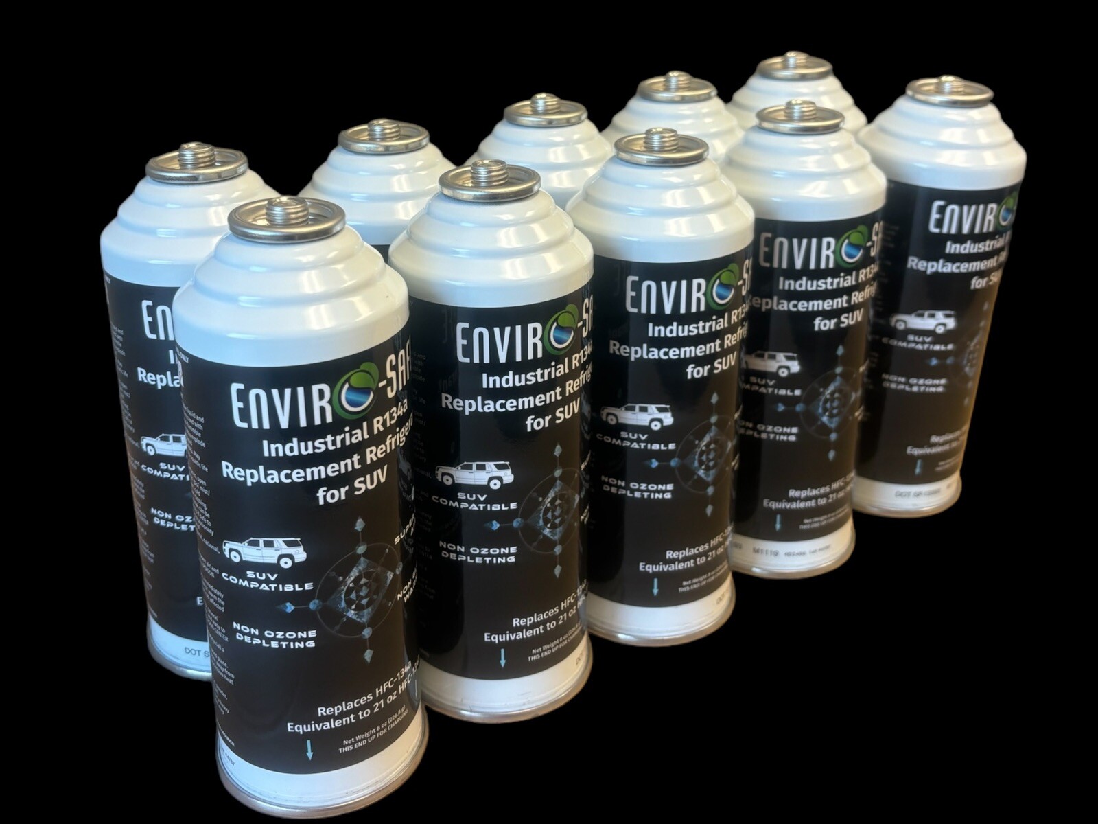 Envirosafe Industrial R134a Replacement Refrigerant SUV, 10 cans Envirosafe Industrial R134a Replacement Refrigerant SUV, 10 cans