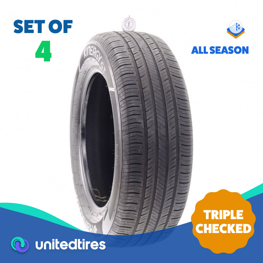 Set of (4) Used 235/60R18 Hankook Kinergy GT 103H - 7/32