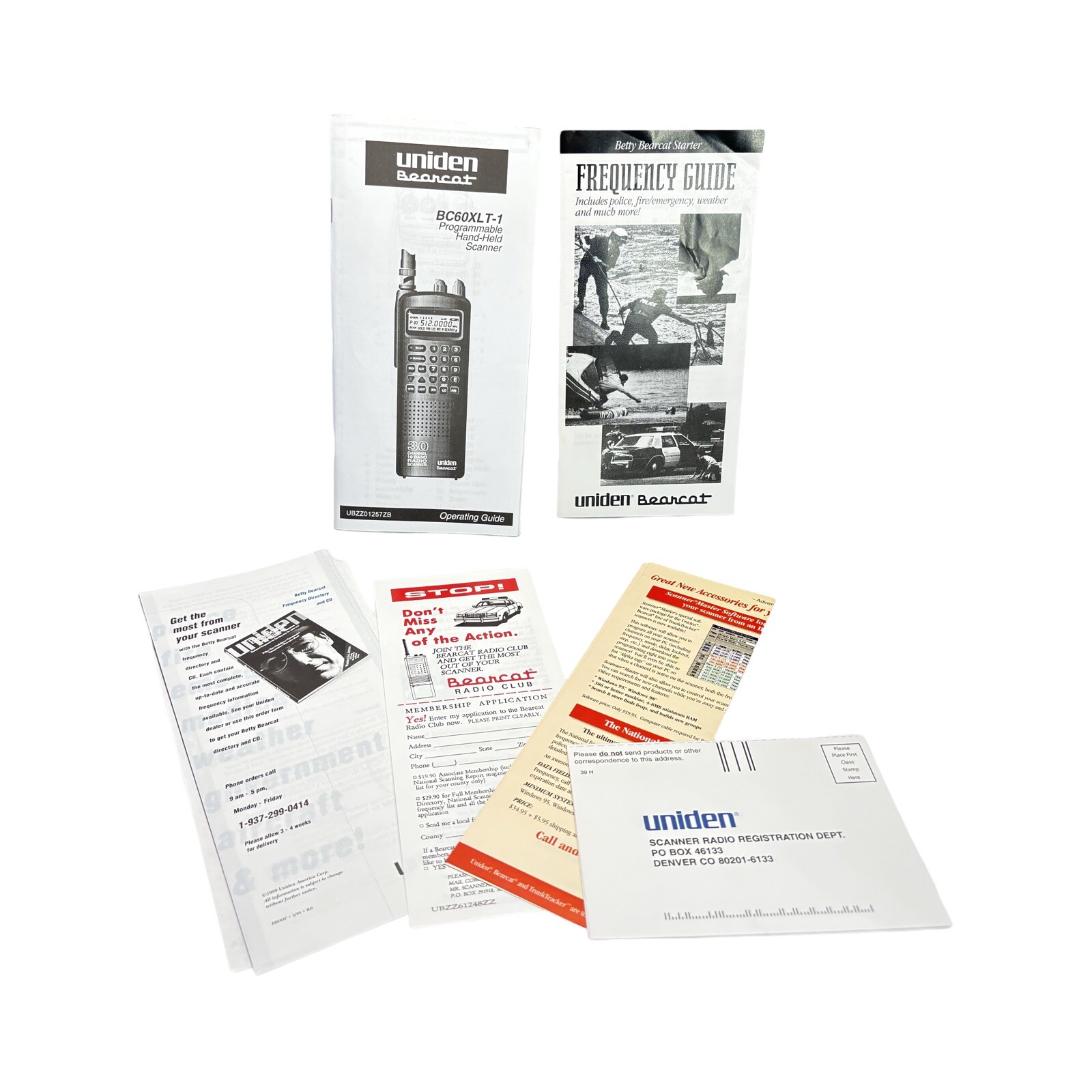 Uiden Bearcat BC60XLT-1 Operation Manual Hand Held Scanner And Frequency Guide